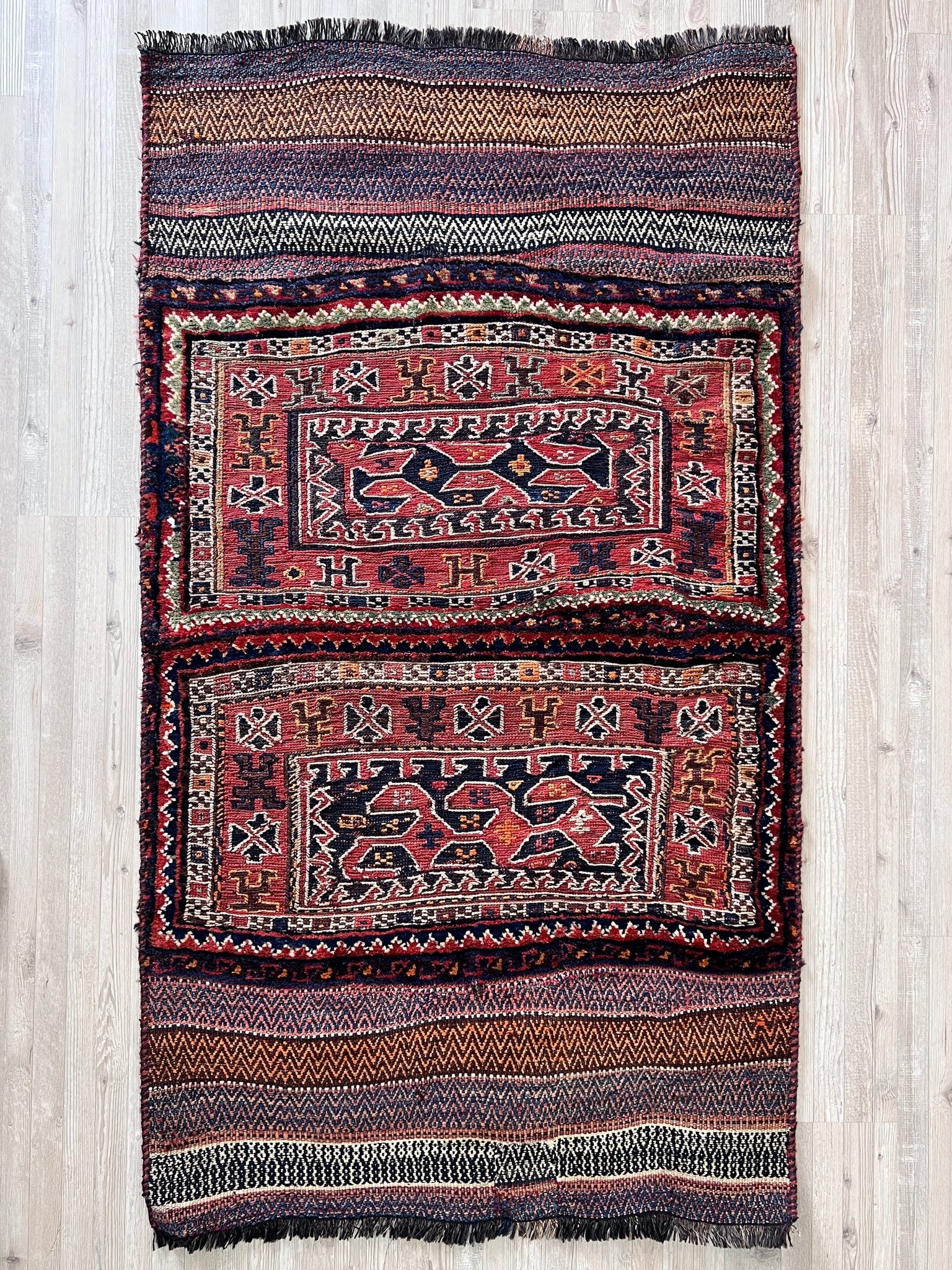 bakhtiari saddle bag oriental rug shop palo alto persian rug san francisco bay area buy vintage rug online berkeley CA