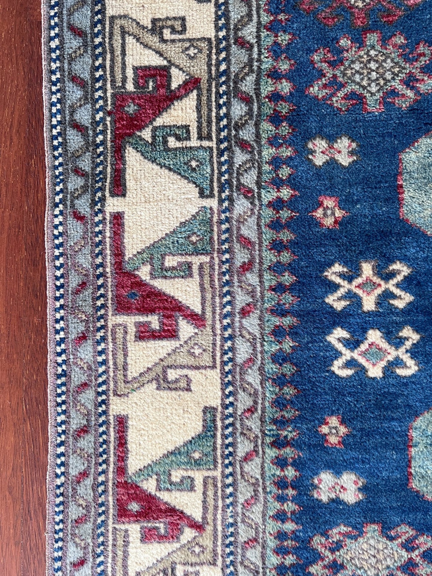 kars blue vintage turkish rug san francisco bay area oriental rug shop palo alto berkeley blue turkish rug shopping