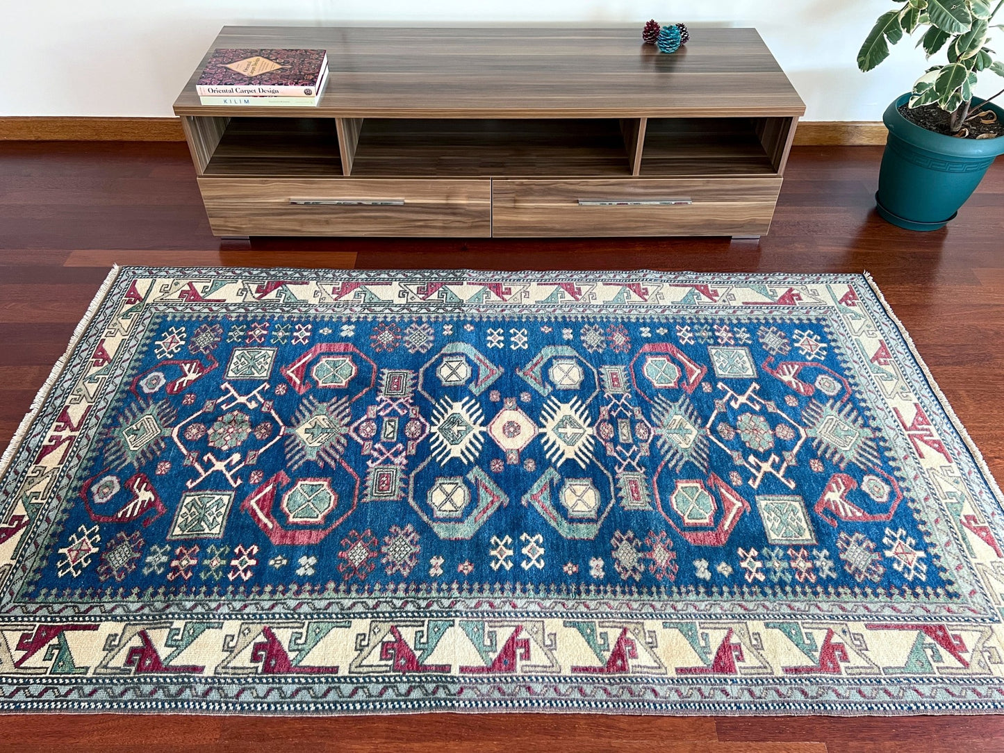 kars blue vintage turkish rug san francisco bay area oriental rug shop palo alto berkeley blue turkish rug shopping