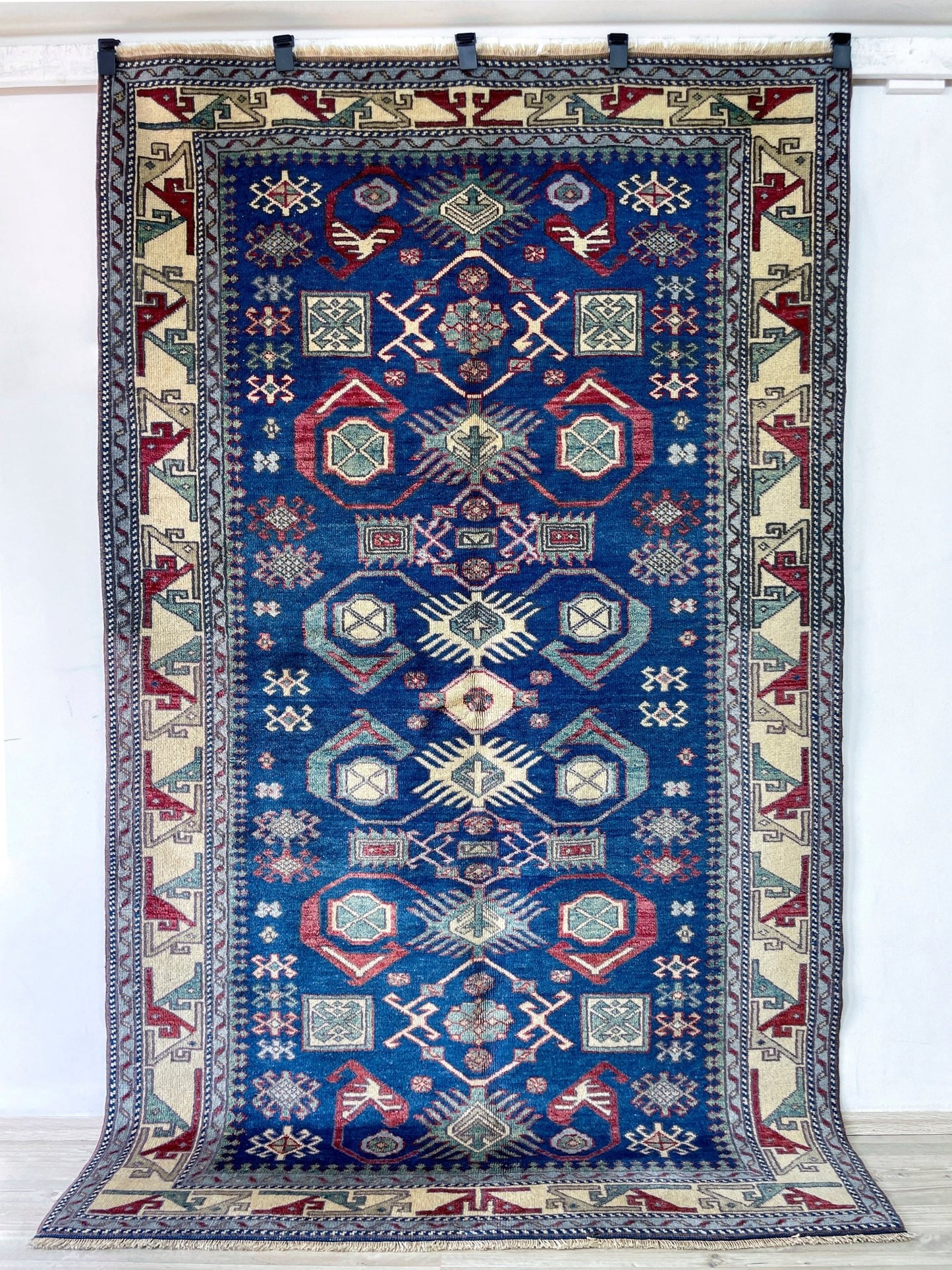 kars blue vintage turkish rug san francisco bay area oriental rug shop palo alto berkeley blue turkish rug shopping