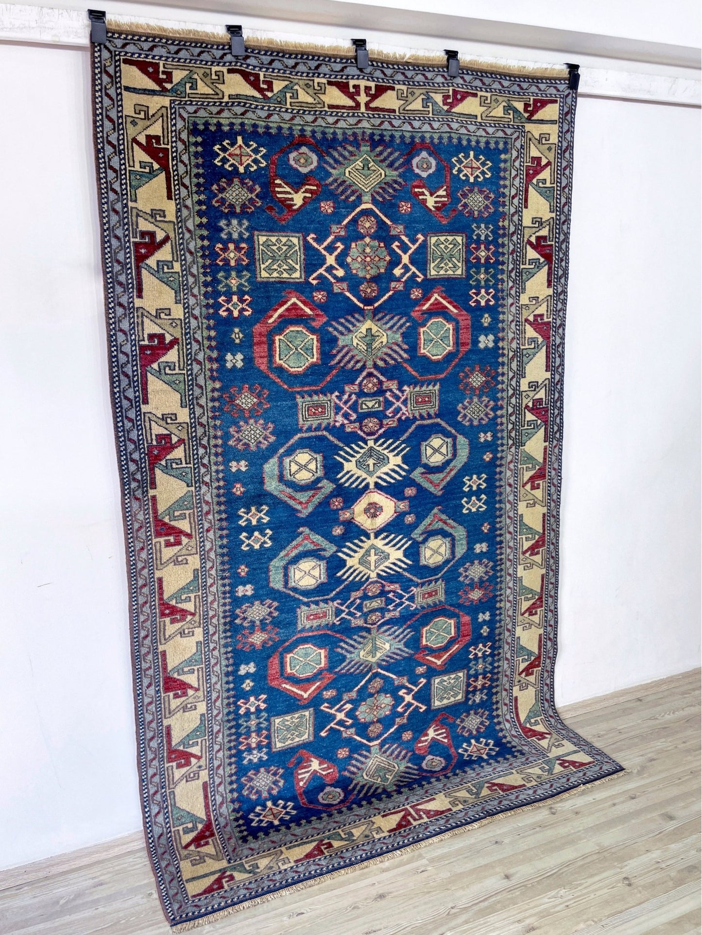 kars blue vintage turkish rug san francisco bay area oriental rug shop palo alto berkeley blue turkish rug shopping