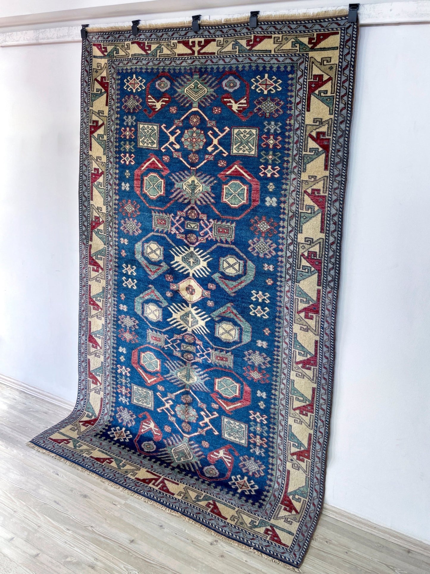 kars blue vintage turkish rug san francisco bay area oriental rug shop palo alto berkeley blue turkish rug shopping