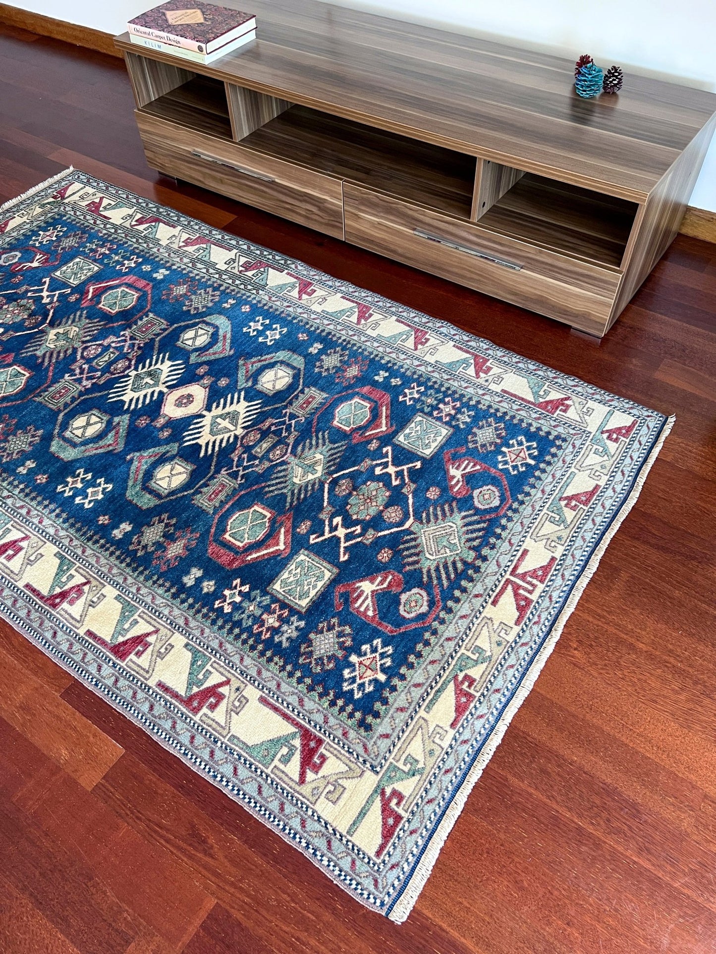 kars blue vintage turkish rug san francisco bay area oriental rug shop palo alto berkeley blue turkish rug shopping