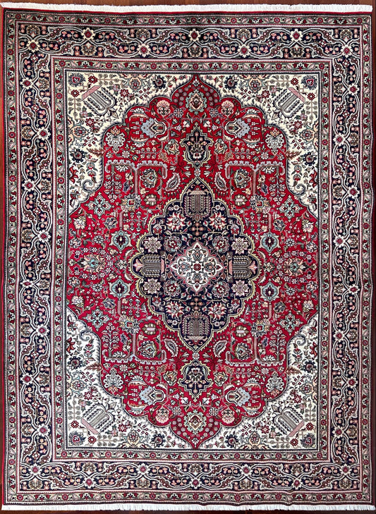 Tebriz large handmade wool persian area rug. Oriental rug shop san francisco bay area.