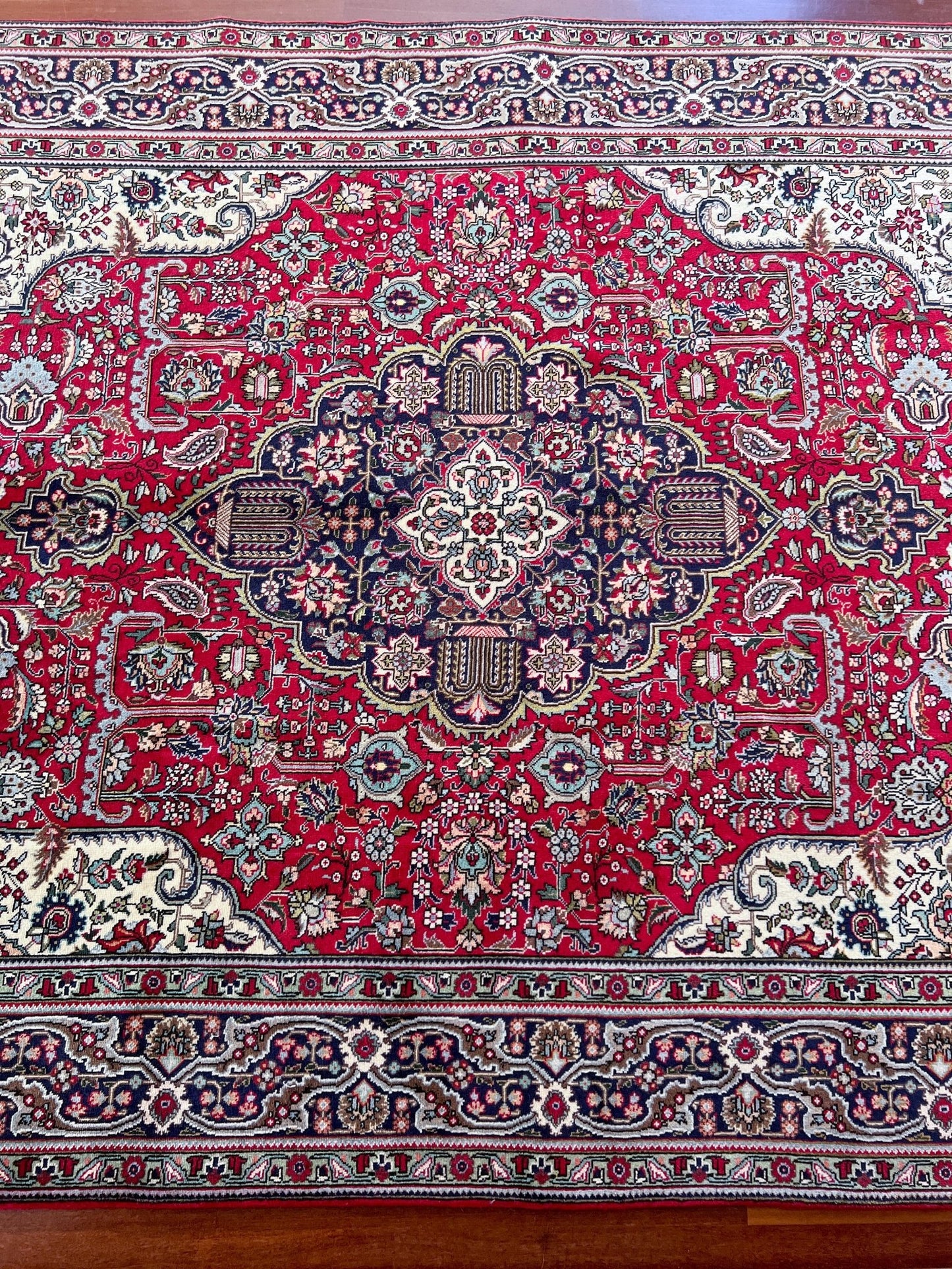 Tebriz large handmade wool persian area rug. Oriental rug shop san francisco bay area.