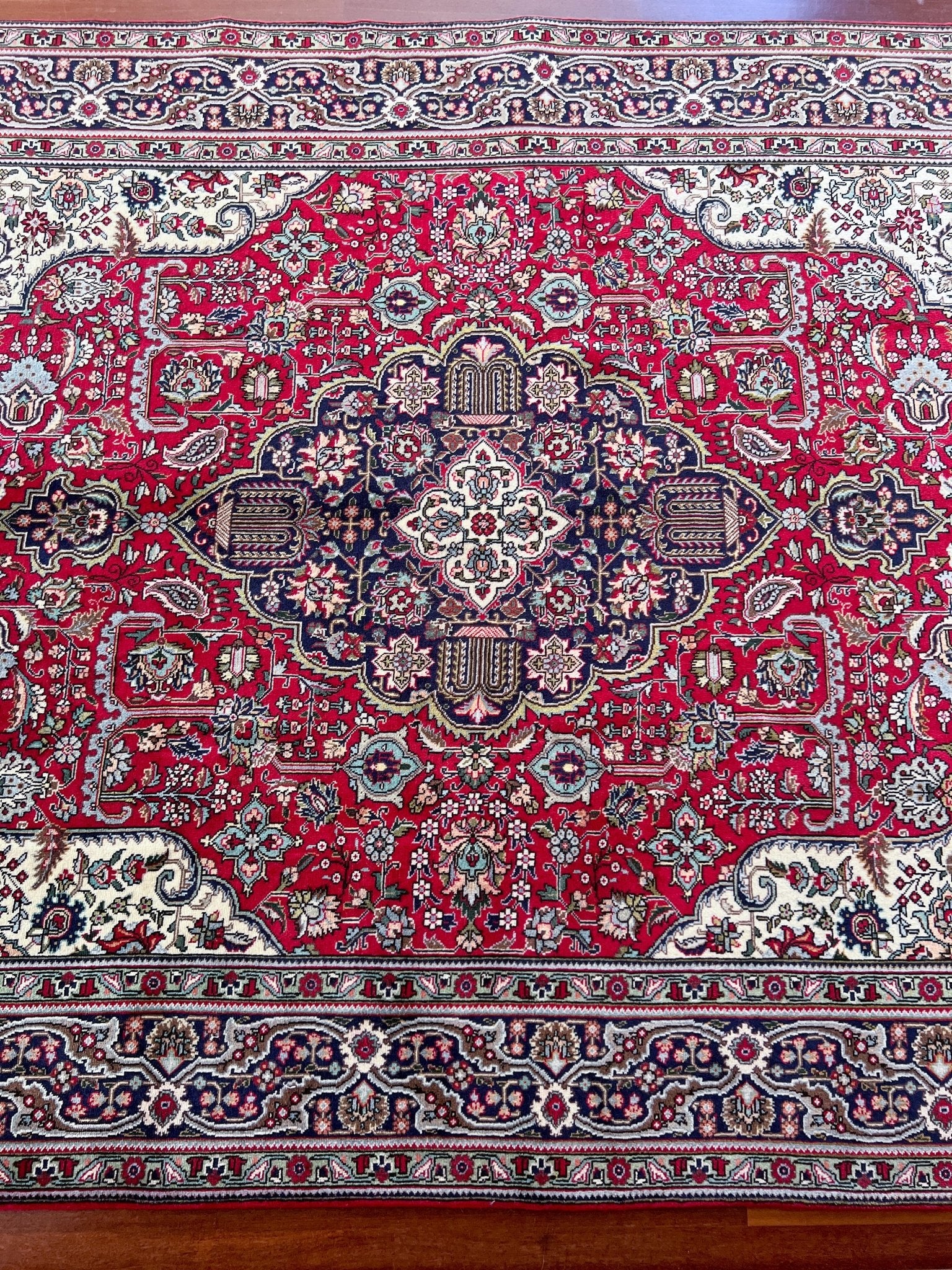 Tebriz large handmade wool persian area rug. Oriental rug shop san francisco bay area.