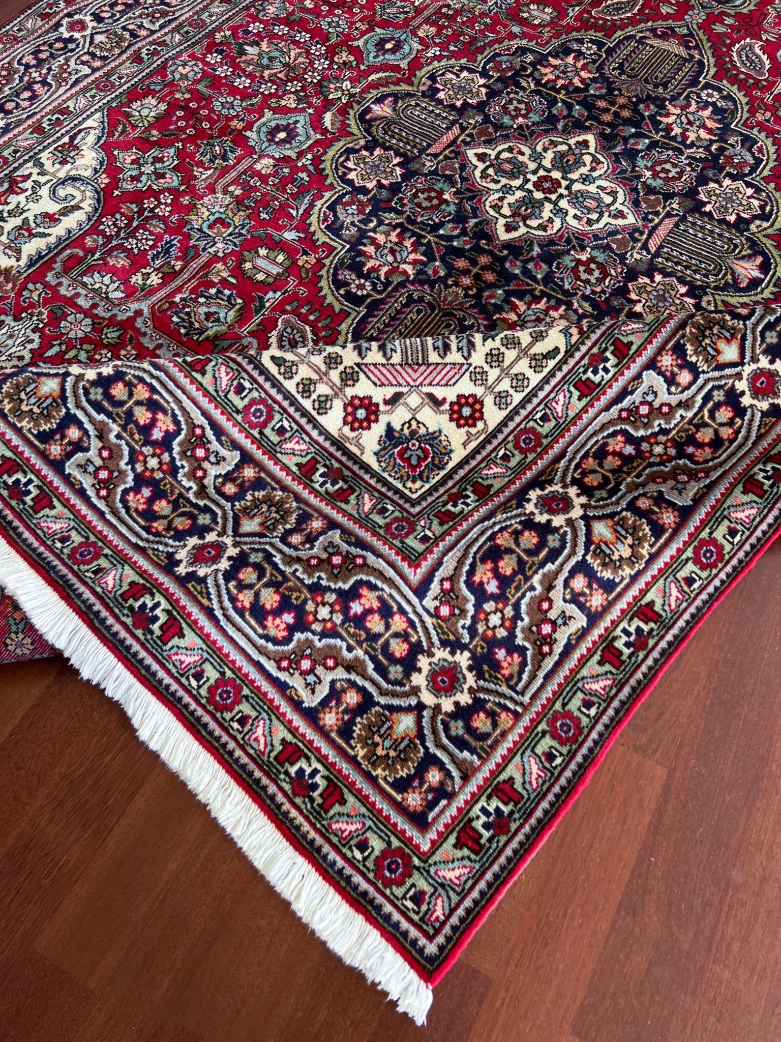 Tebriz large handmade wool persian area rug. Oriental rug shop san francisco bay area.