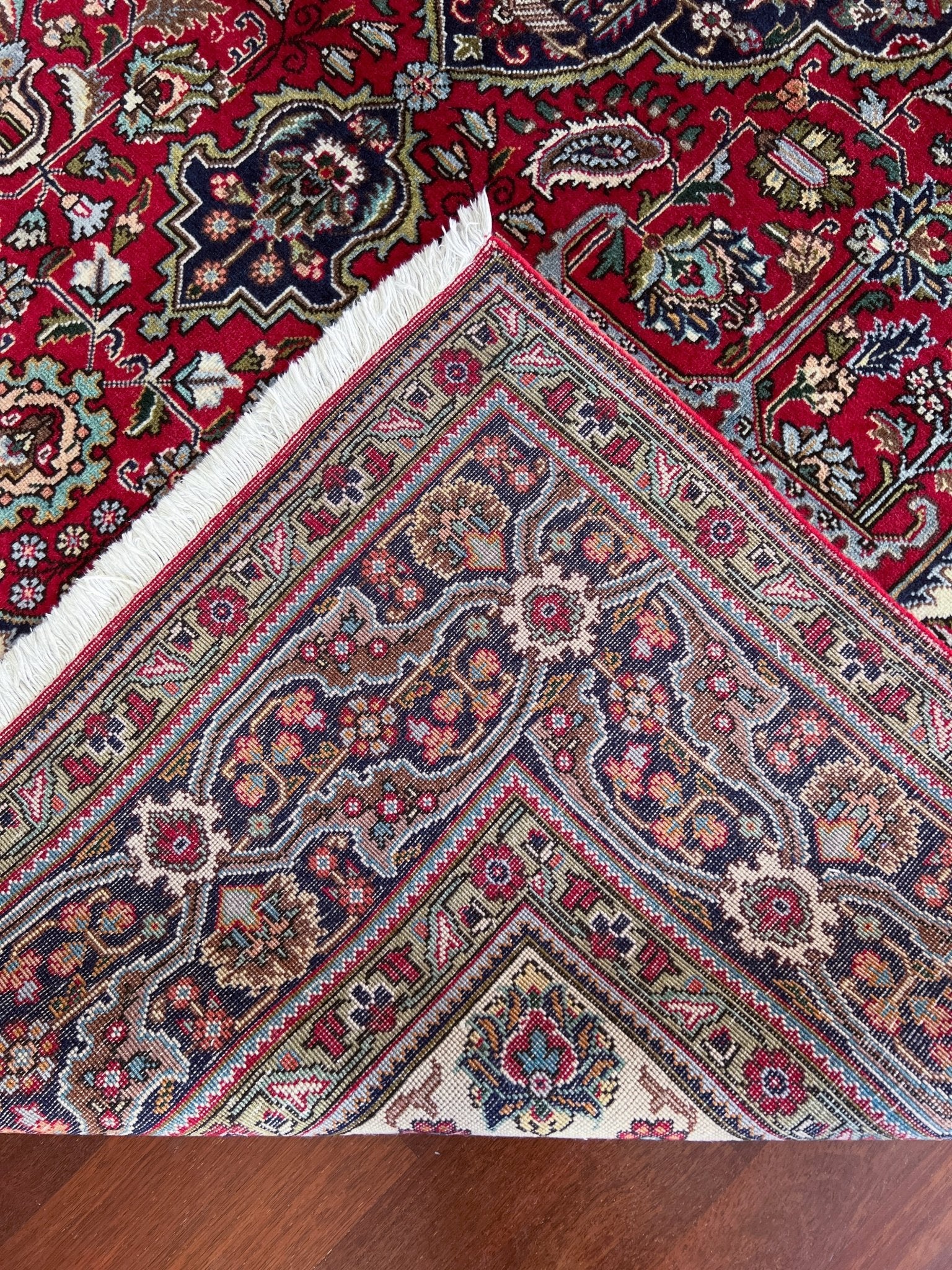 Tebriz large handmade wool persian area rug. Oriental rug shop san francisco bay area.