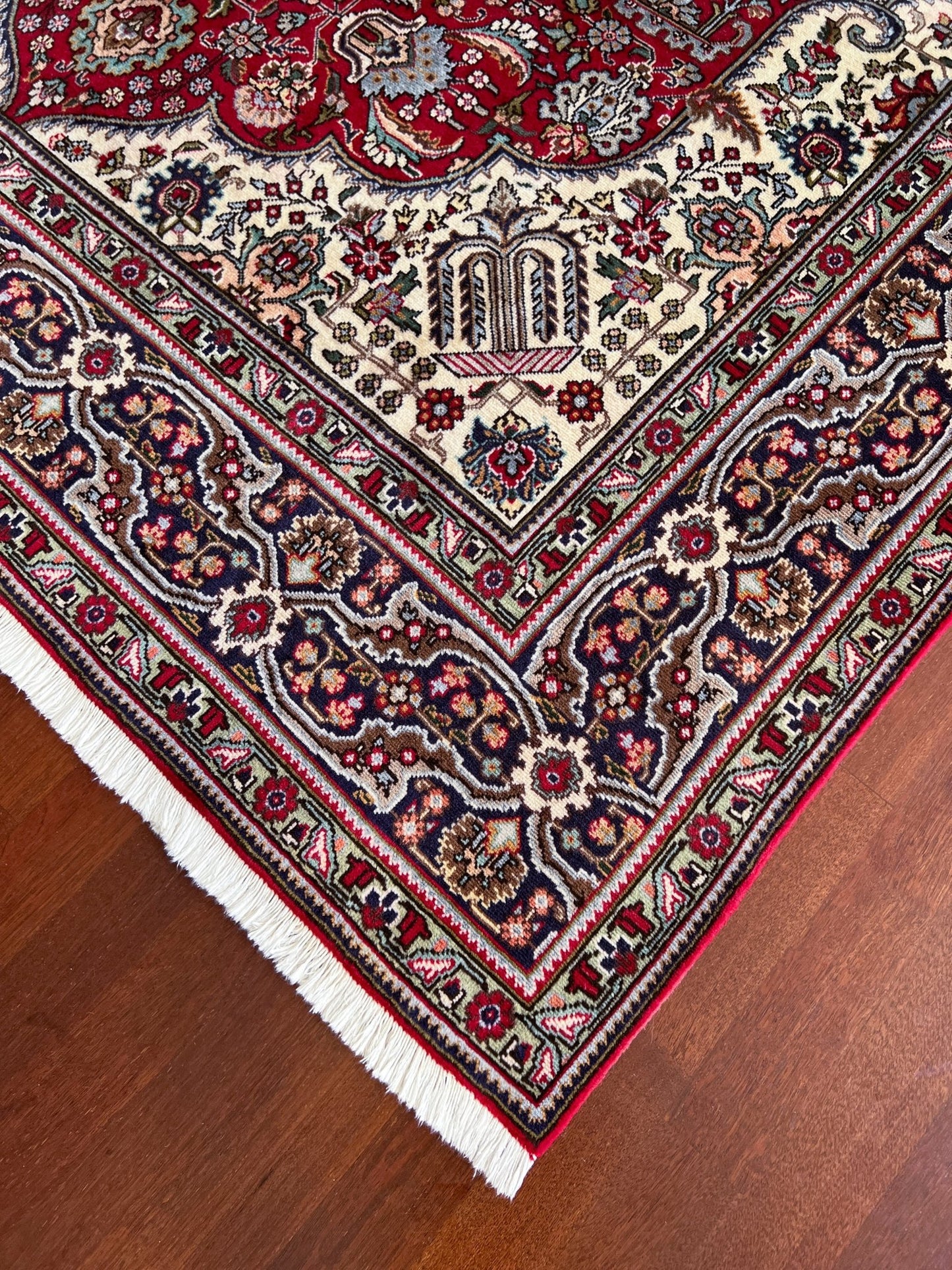 Tebriz large handmade wool persian area rug. Oriental rug shop san francisco bay area.