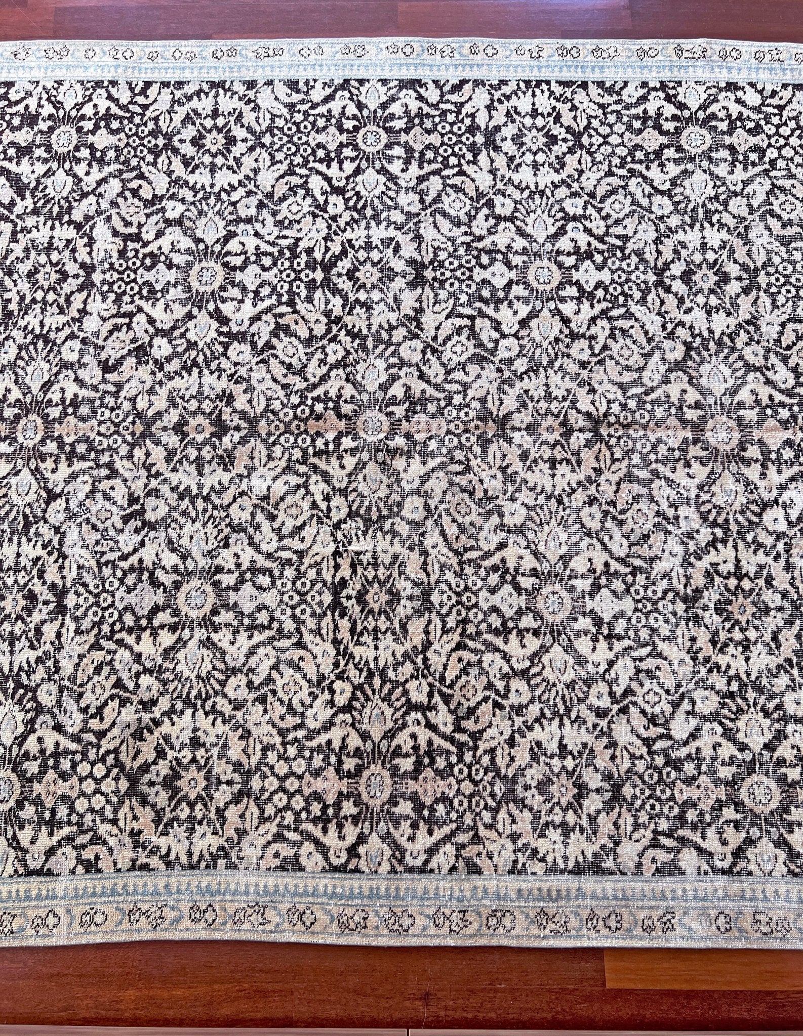 Muted floral minimalist vintage turkish rug shop san francisco bay area palo alto oriental rug shop berkeley buy rugs online