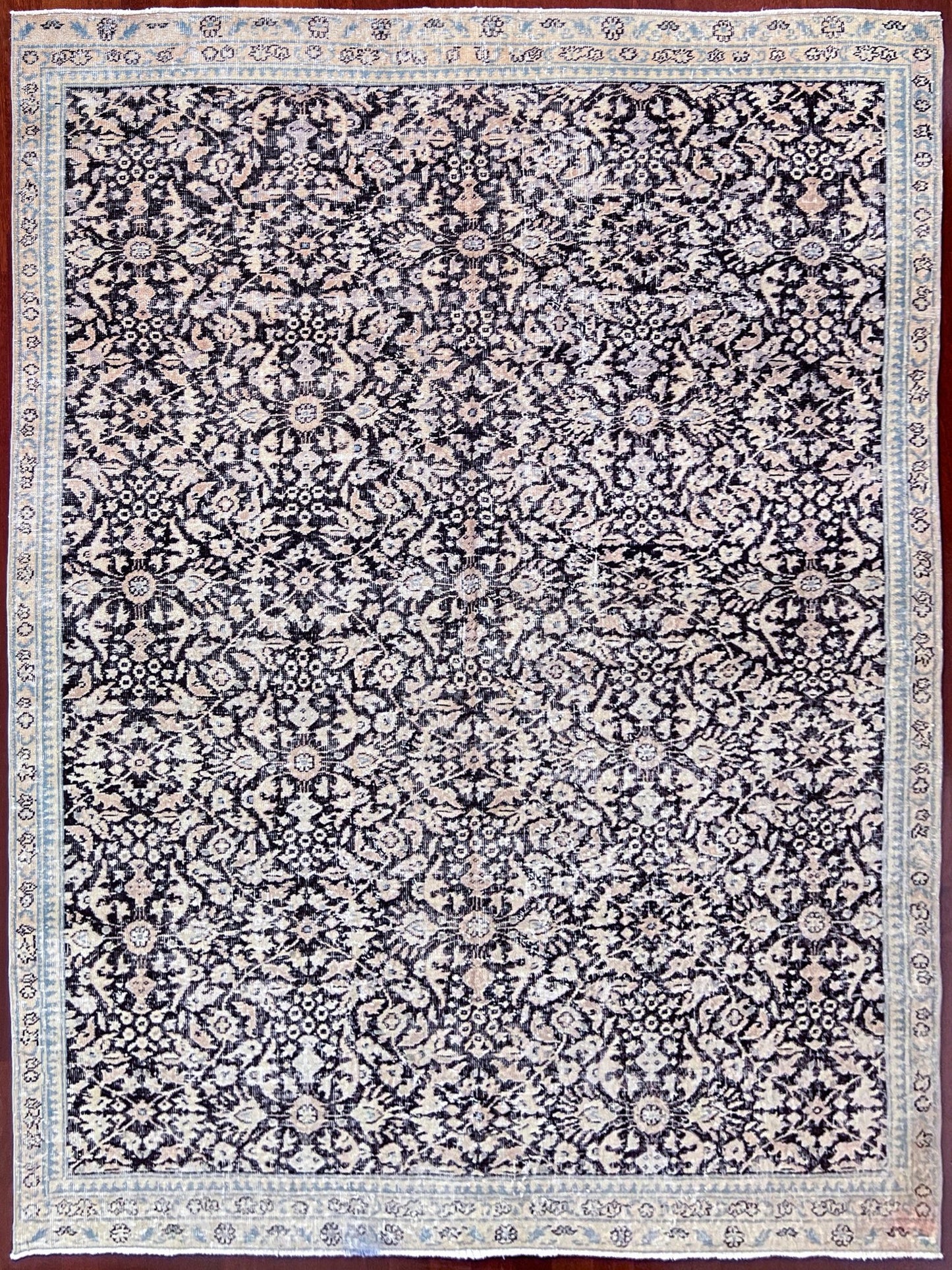 Muted floral minimalist vintage turkish rug shop san francisco bay area palo alto oriental rug shop berkeley buy rugs online