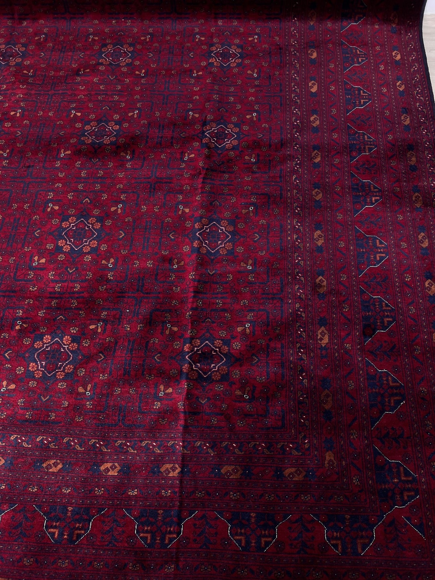 Large turkmen bilicik rug burgundy red navy blue oriental rug shop palo alto berkeley rug shopping san francisco bay area buy