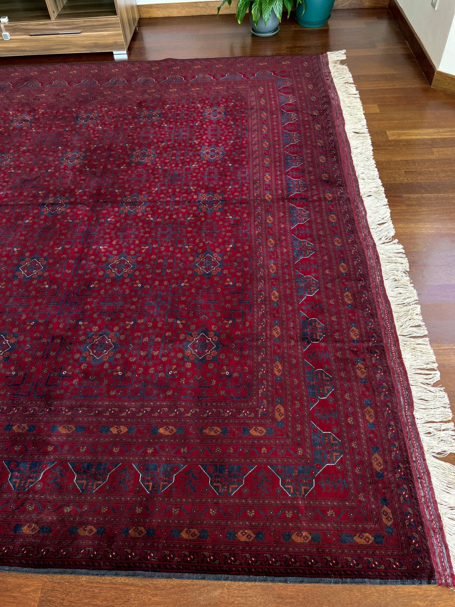 Large turkmen bilicik rug burgundy red navy blue oriental rug shop palo alto berkeley rug shopping san francisco bay area buy