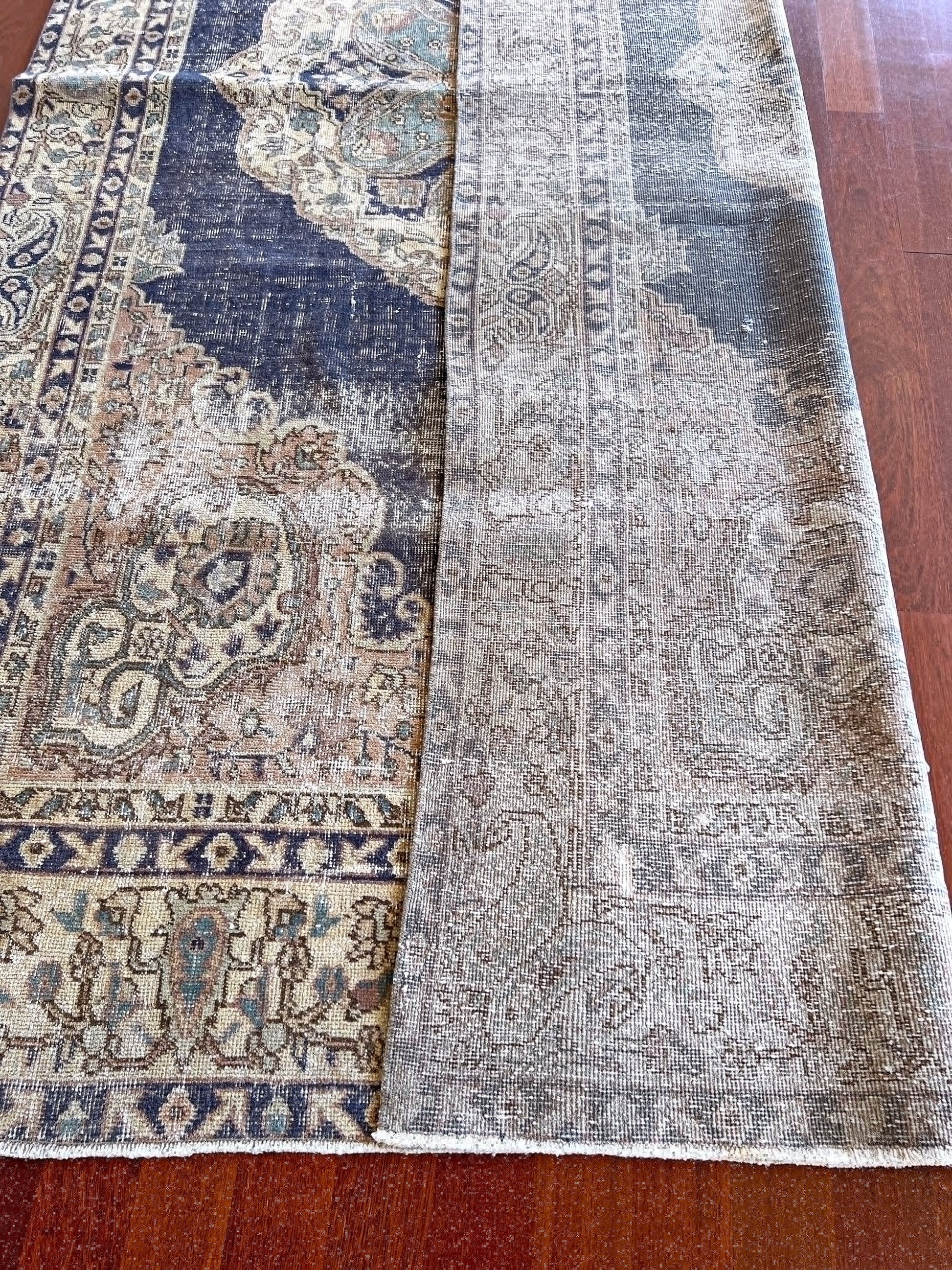 Muted vintage anatolian rug san francisco bay area rug shop. distressed overdyed turkish rug shop toronto canada