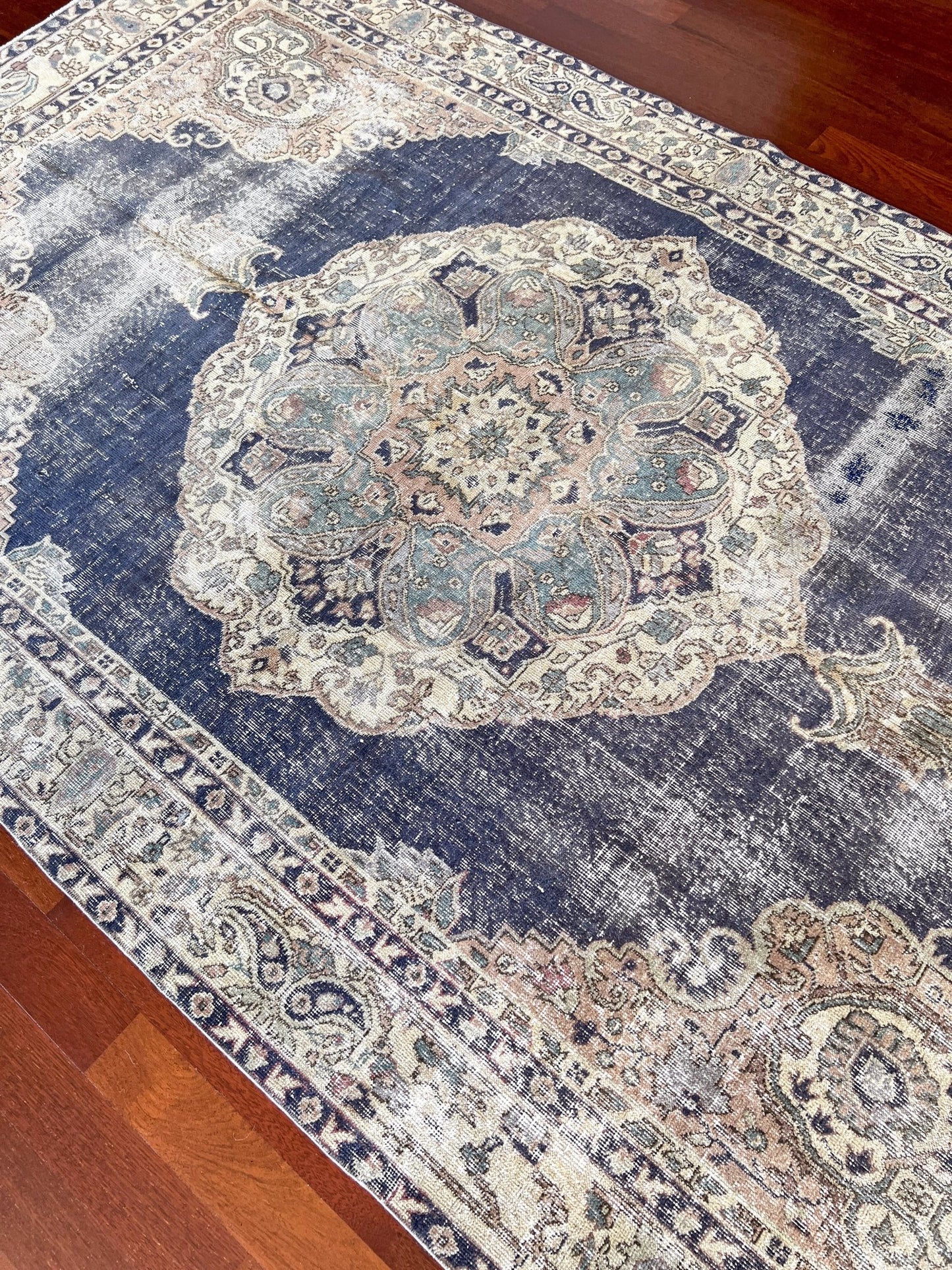 Muted vintage anatolian rug san francisco bay area rug shop. distressed overdyed turkish rug shop toronto canada