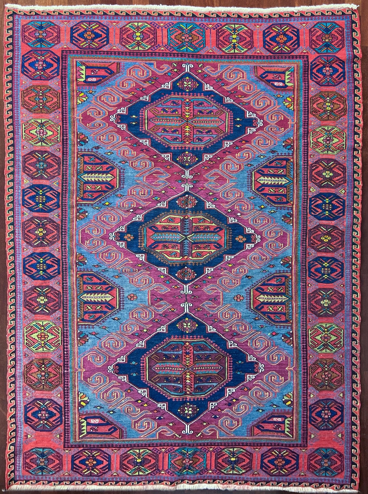 caucasian soumak rug. oriental rug shop san francisco bay area