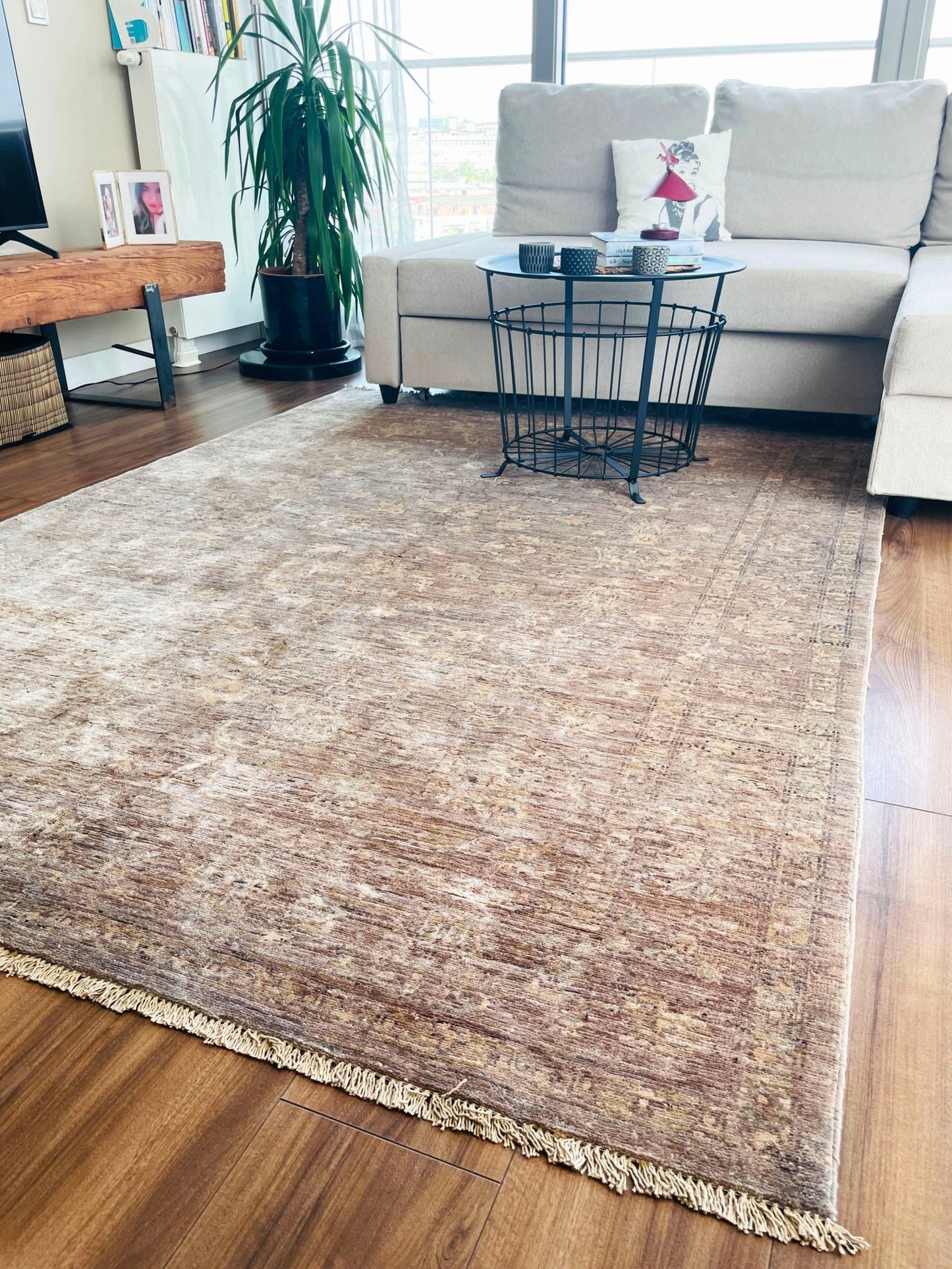 Muted handmade oushak turkish rug shop san francisco bay area oriental rug palo alto vintage rug berkeley buy rugs online