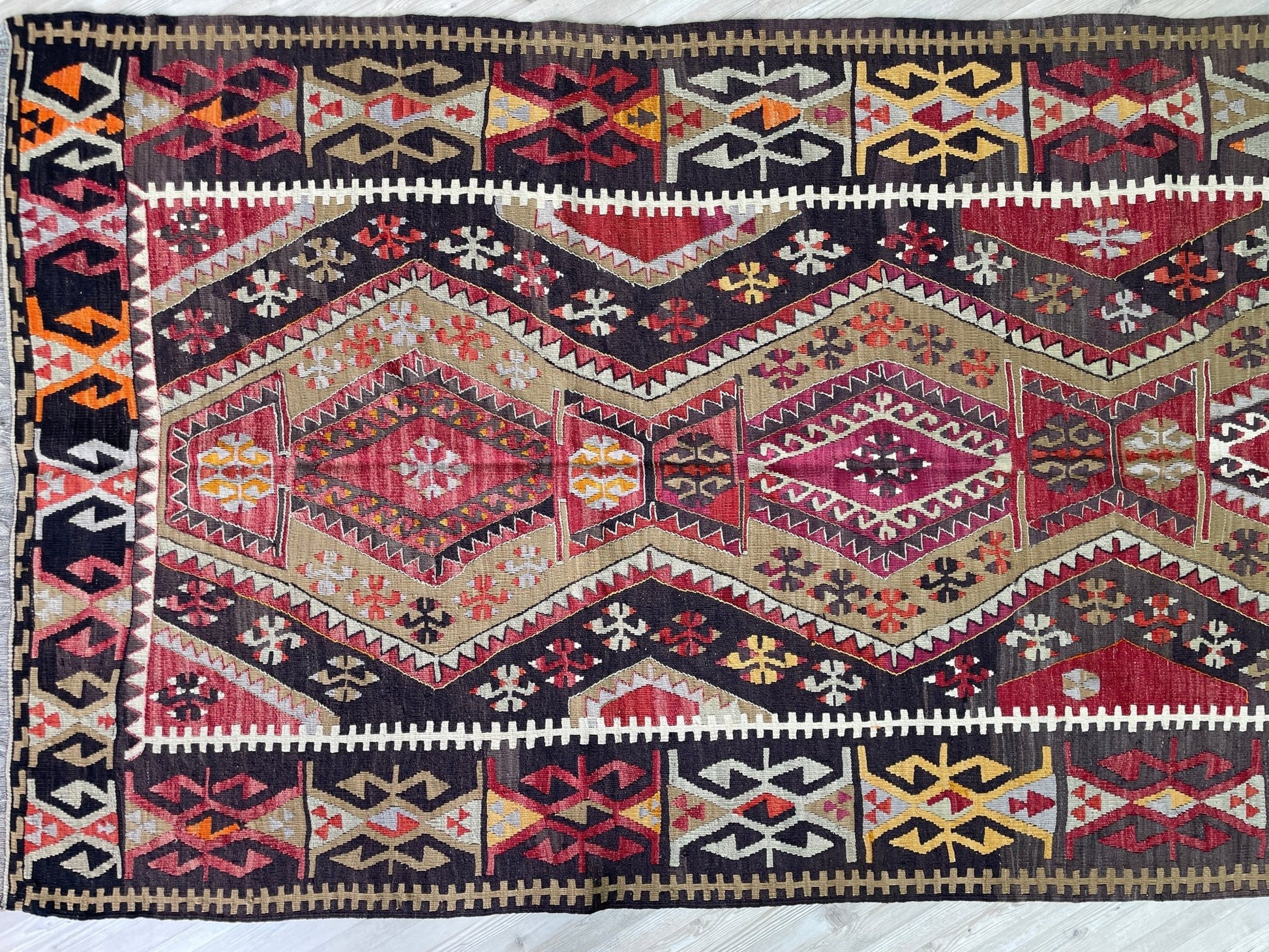 Turkish vintage wide runner kilim rug shop san francisco bay area. Oriental rug shop palo alto berkeley. Buy rug online