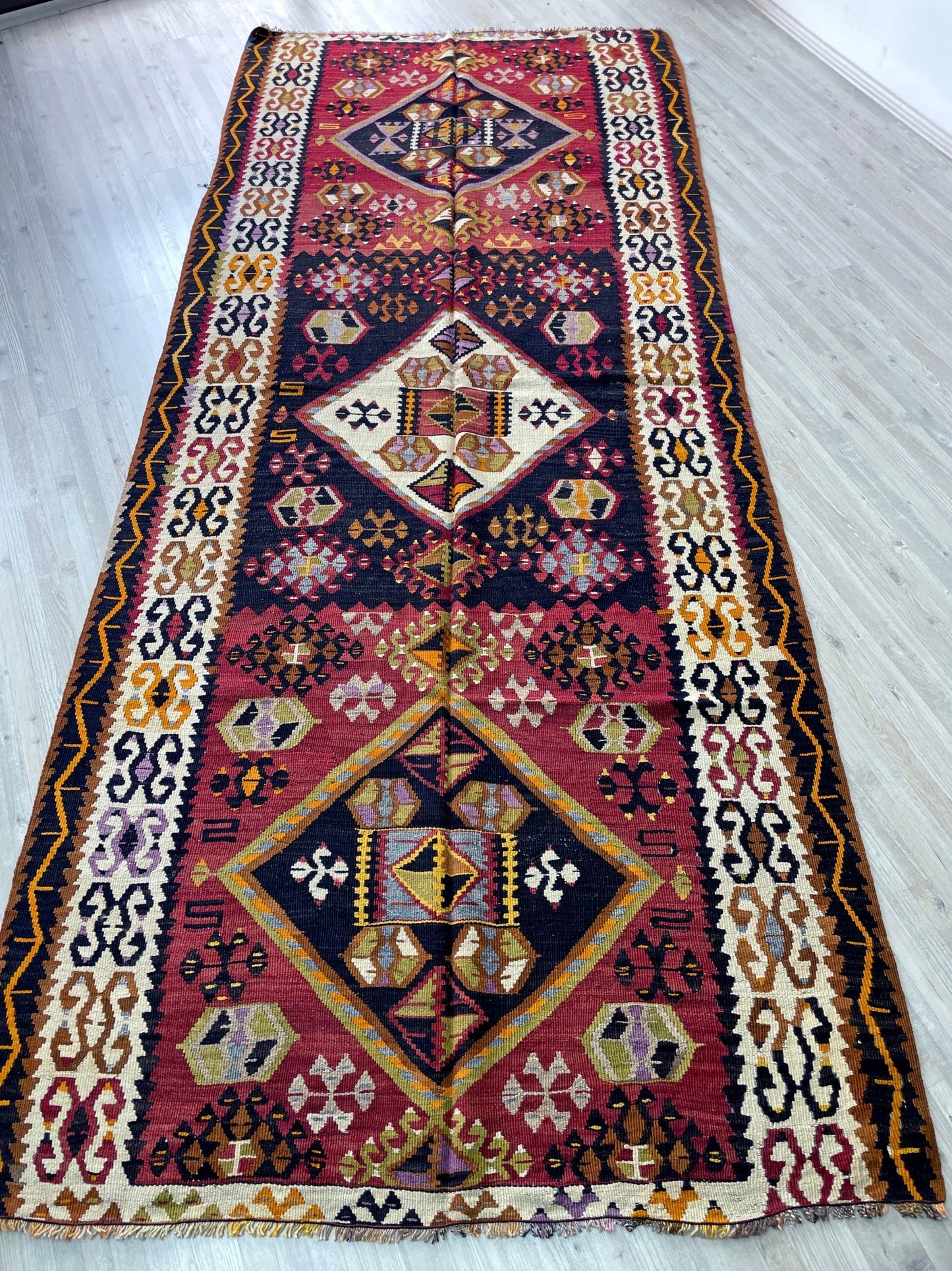 Turkish vintage wide runner kilim rug shop san francisco bay area. Oriental rug shop palo alto berkeley. Buy rug online