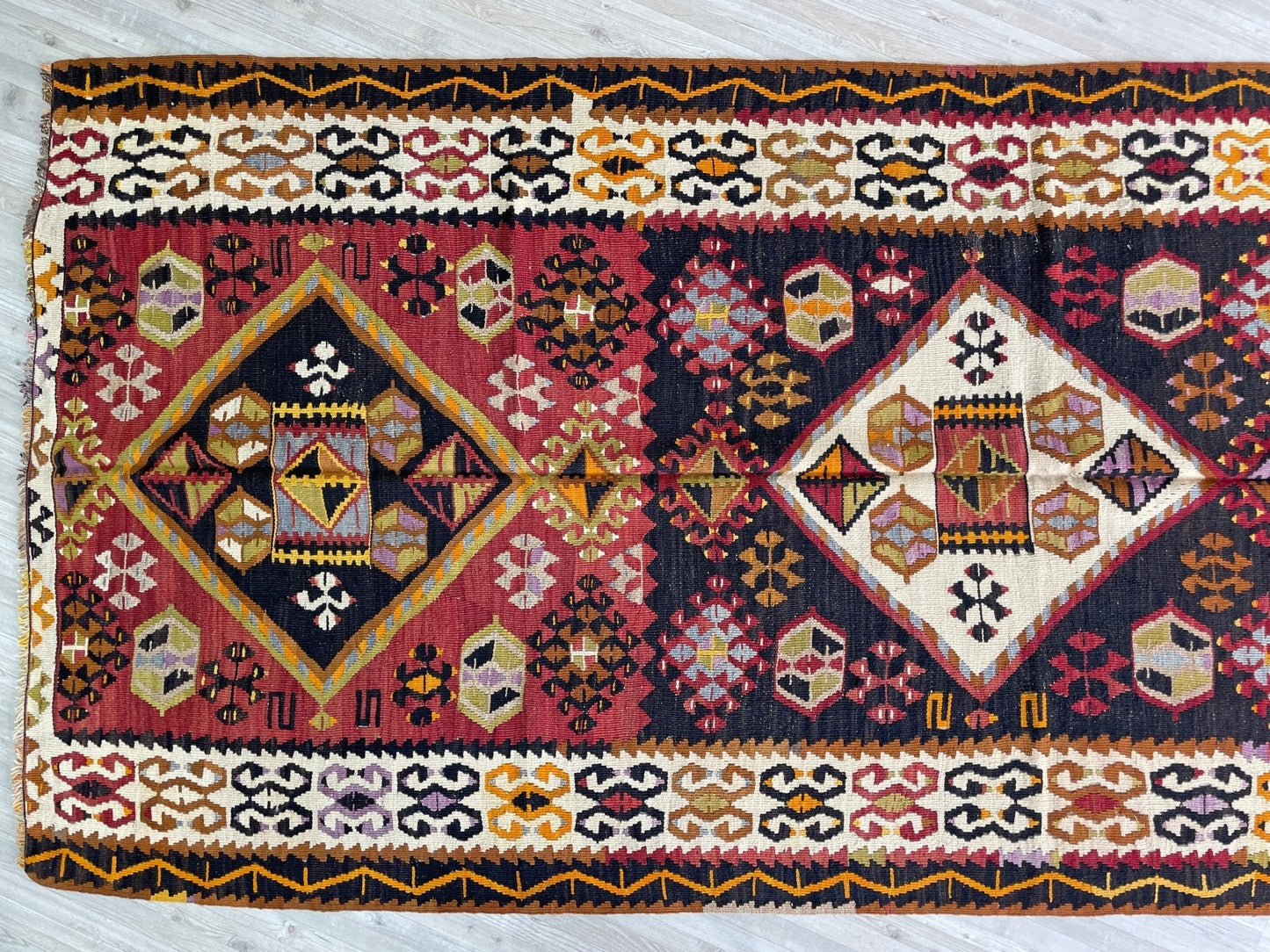 Turkish vintage wide runner kilim rug shop san francisco bay area. Oriental rug shop palo alto berkeley. Buy rug online