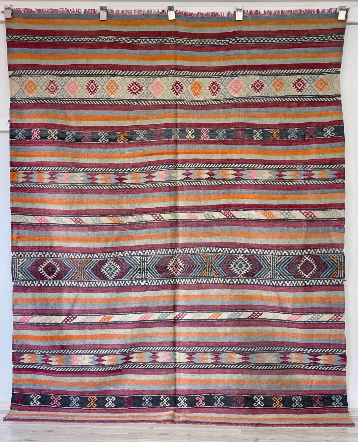 vintage kilim rug sivas cicim rug