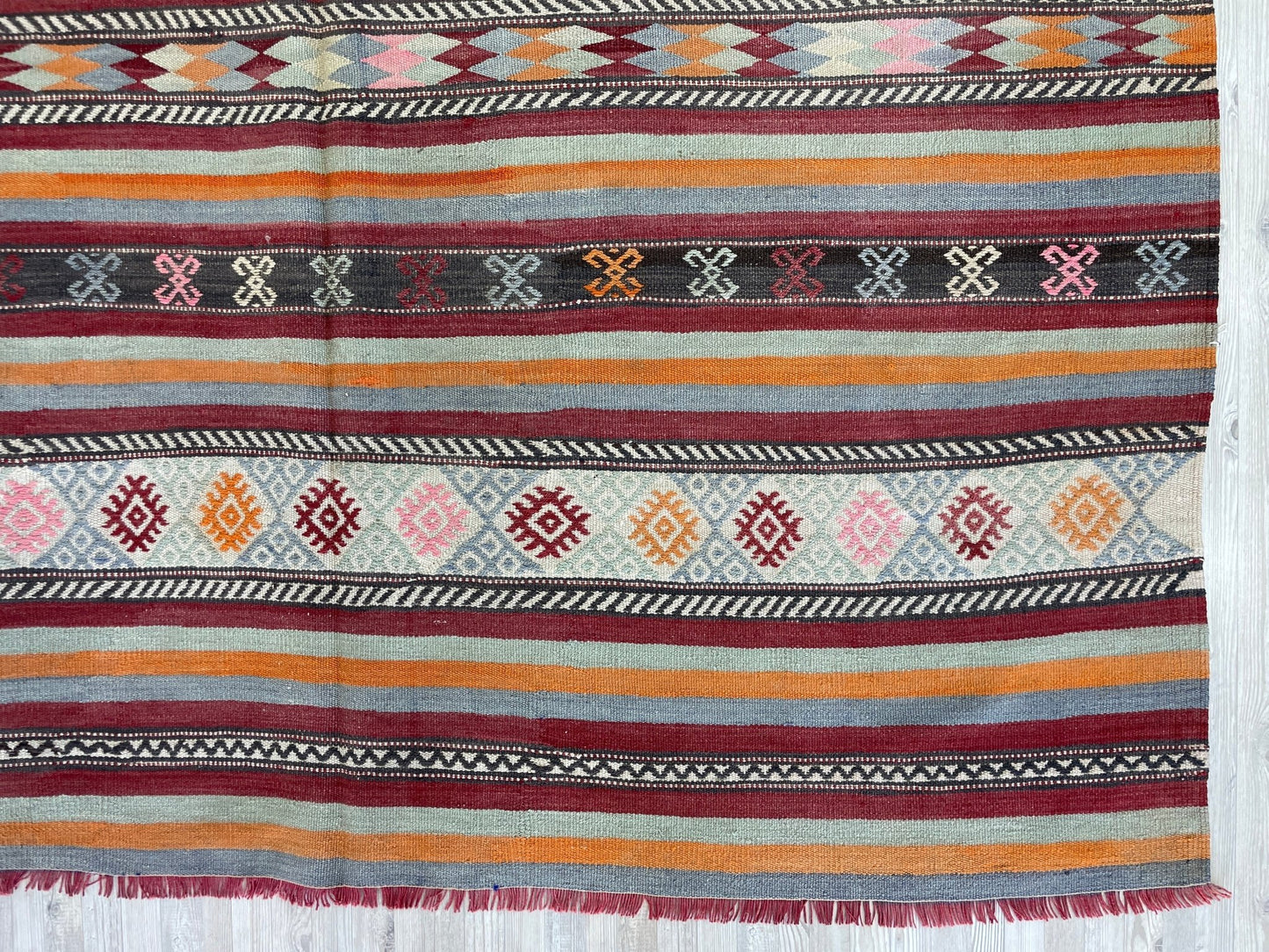 vintage kilim rug sivas cicim rug