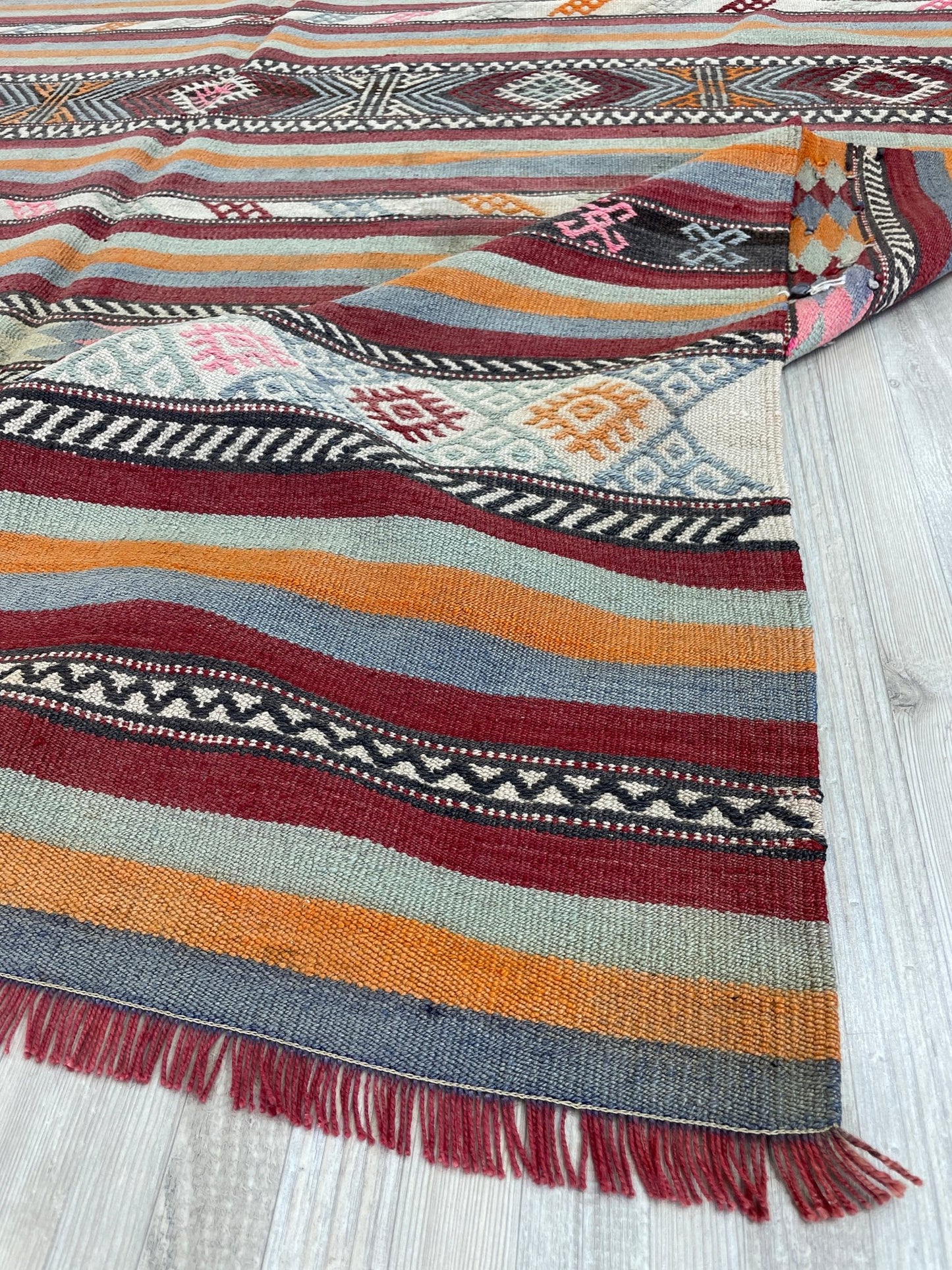 vintage kilim rug sivas cicim rug