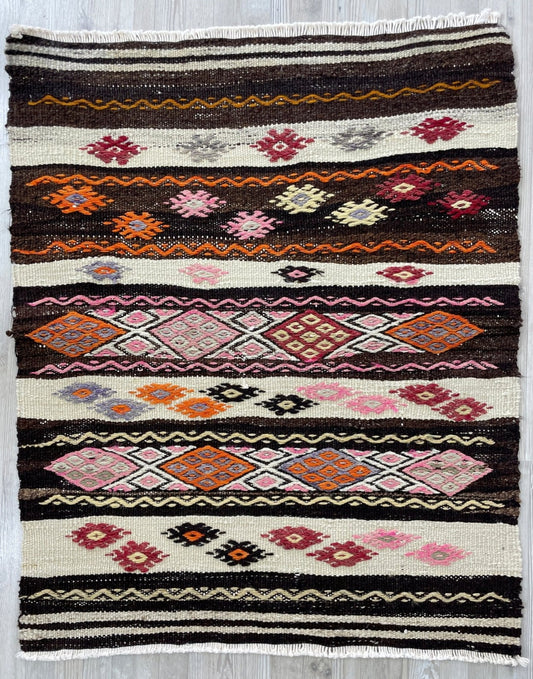 vintage turkish mini rug kars cicim kilim buy rug