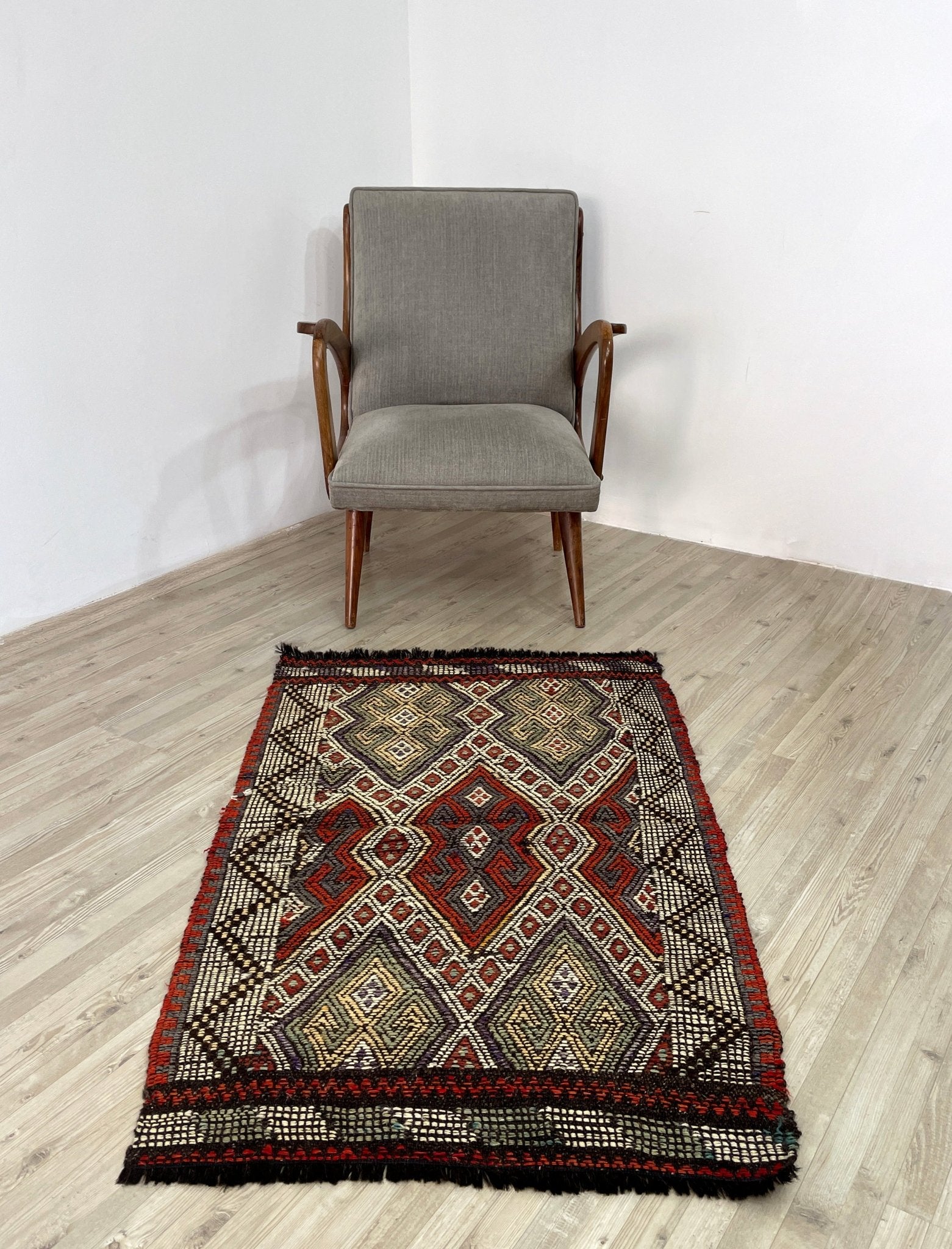 vintage mini turkish rug bath mat door mat entry