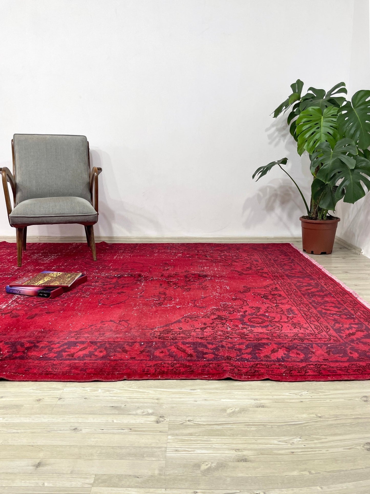 overdyed red big turkish vintage rug shop san francisco bay area berkeley palo alto buy rug online shopping