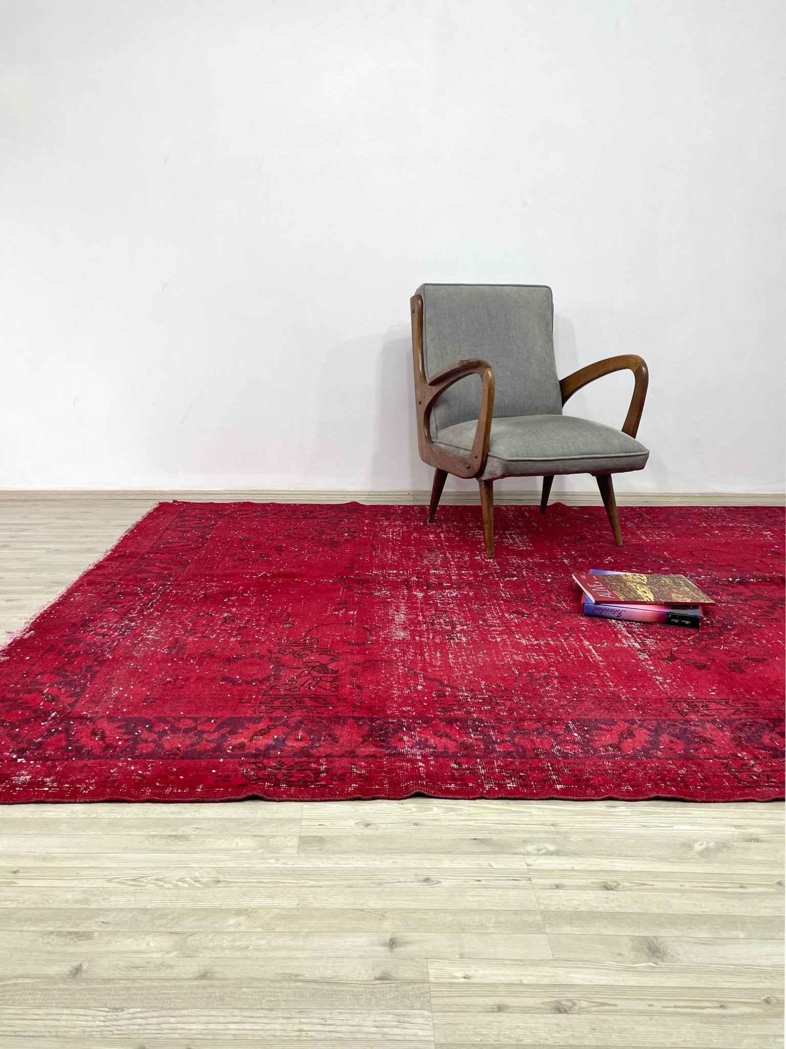 overdyed red big turkish vintage rug shop san francisco bay area berkeley palo alto buy rug online shopping