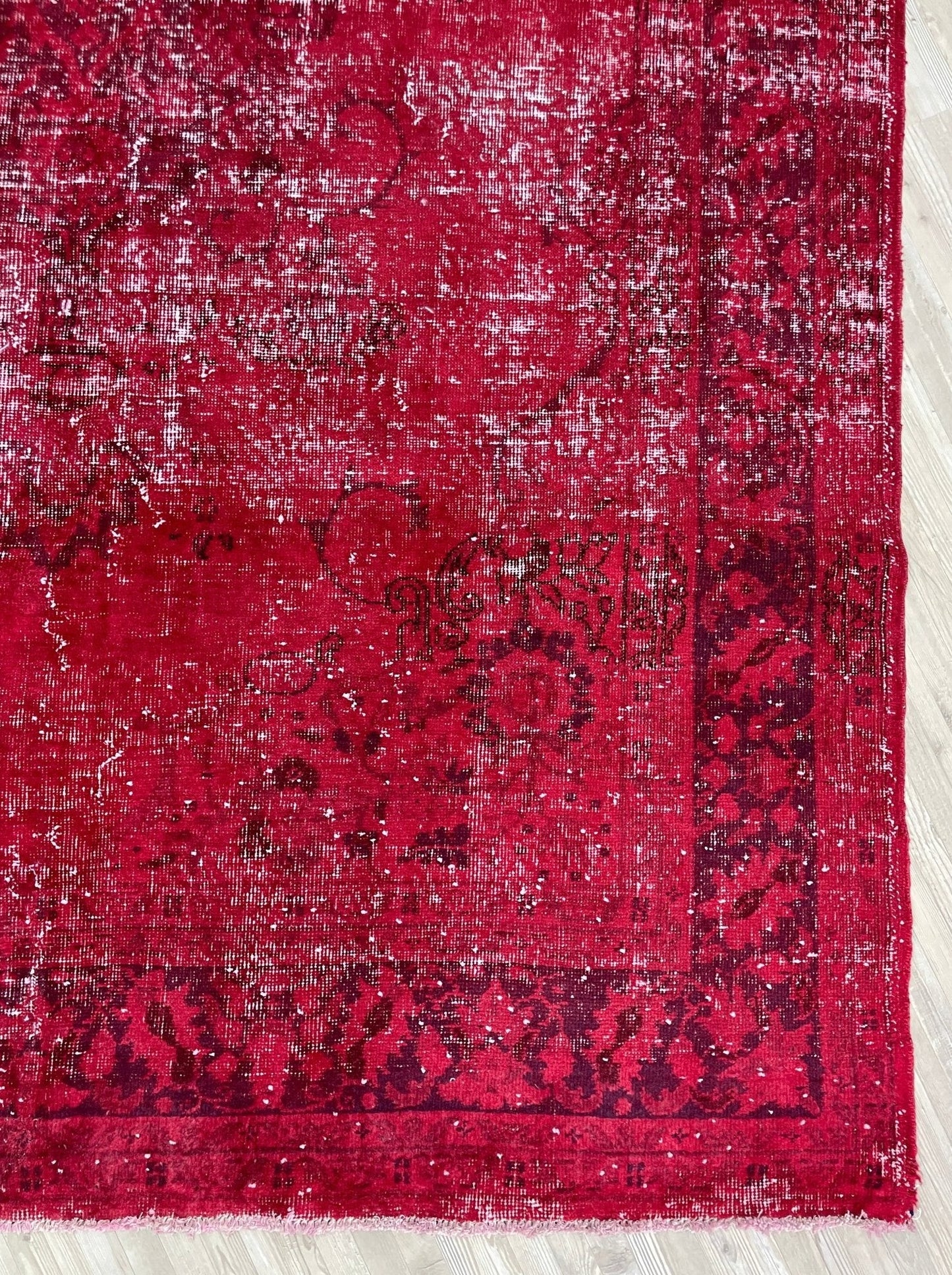 overdyed red big turkish vintage rug shop san francisco bay area berkeley palo alto buy rug online shopping