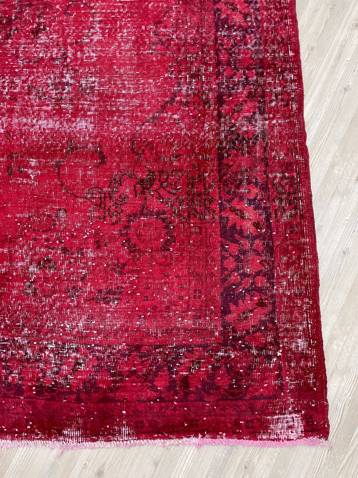 overdyed red big turkish vintage rug shop san francisco bay area berkeley palo alto buy rug online shopping