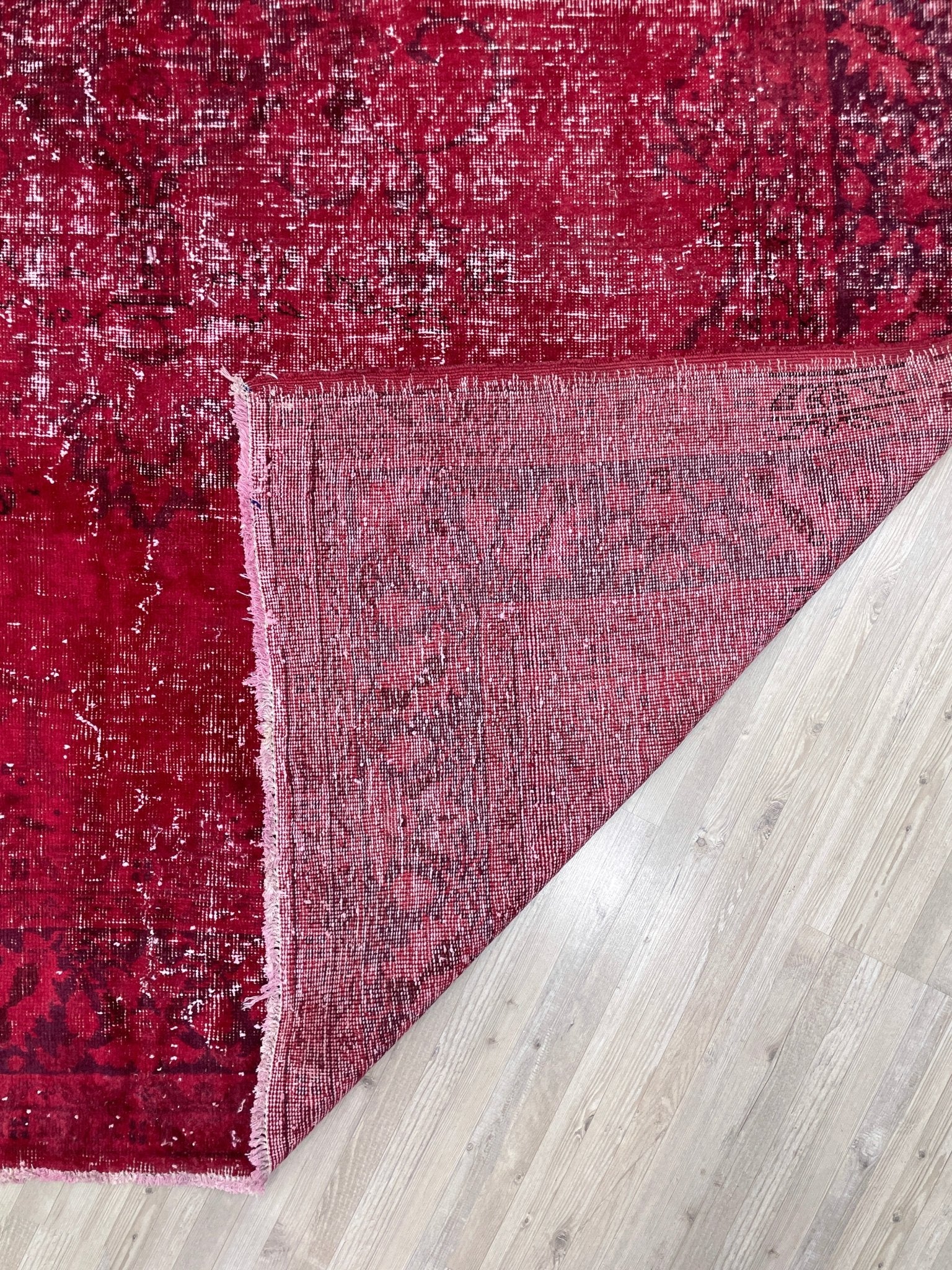 overdyed red big turkish vintage rug shop san francisco bay area berkeley palo alto buy rug online shopping