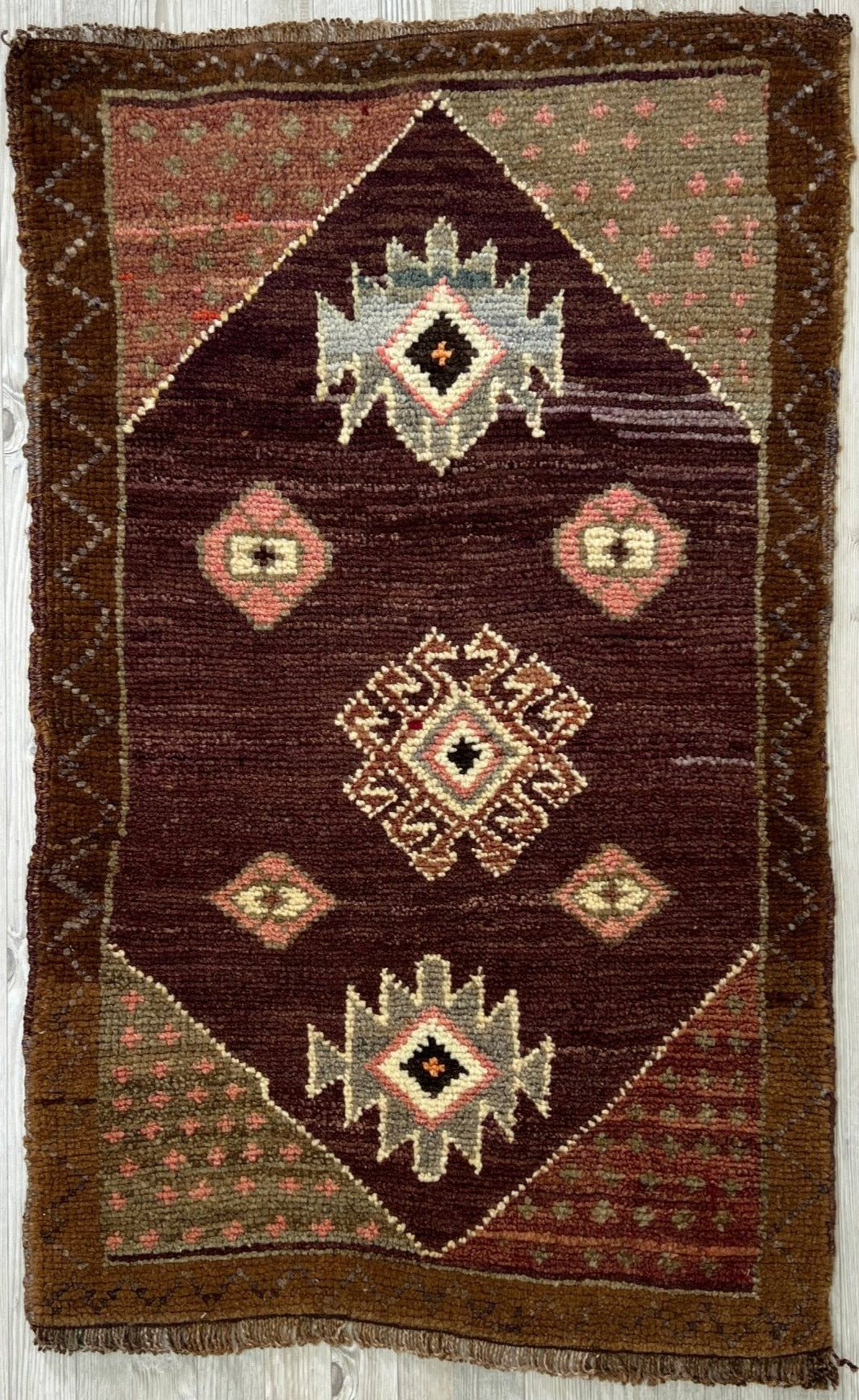 vintage mini rug handmade wool door mat bath mat bathroom rug shop san francisco bay area palo alto berkeley shop online