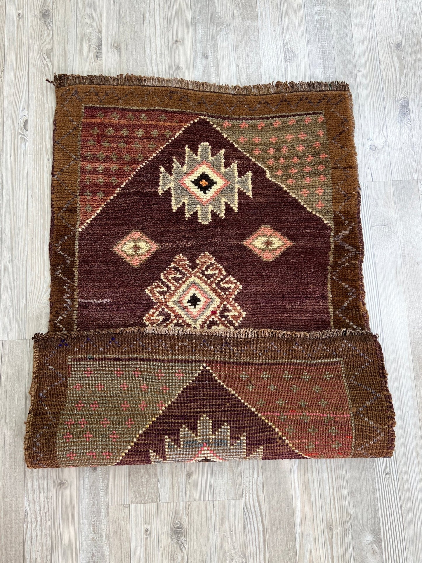 vintage mini rug handmade wool door mat bath mat bathroom rug shop san francisco bay area palo alto berkeley shop online