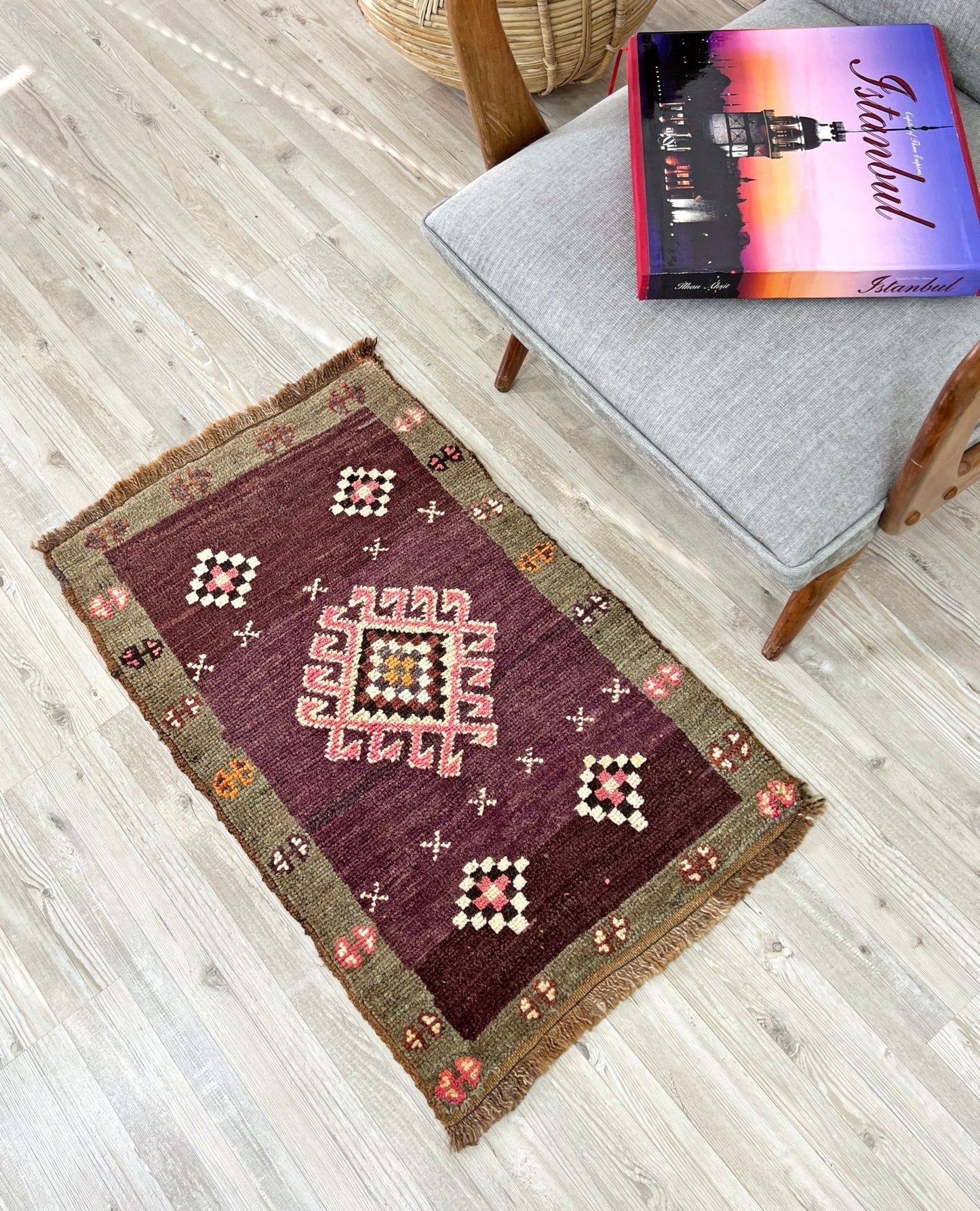 wool vintage rug for bathroom door mat turkish mini rug shop san francisco bay area palo alto berkeley buy vintage rug online
