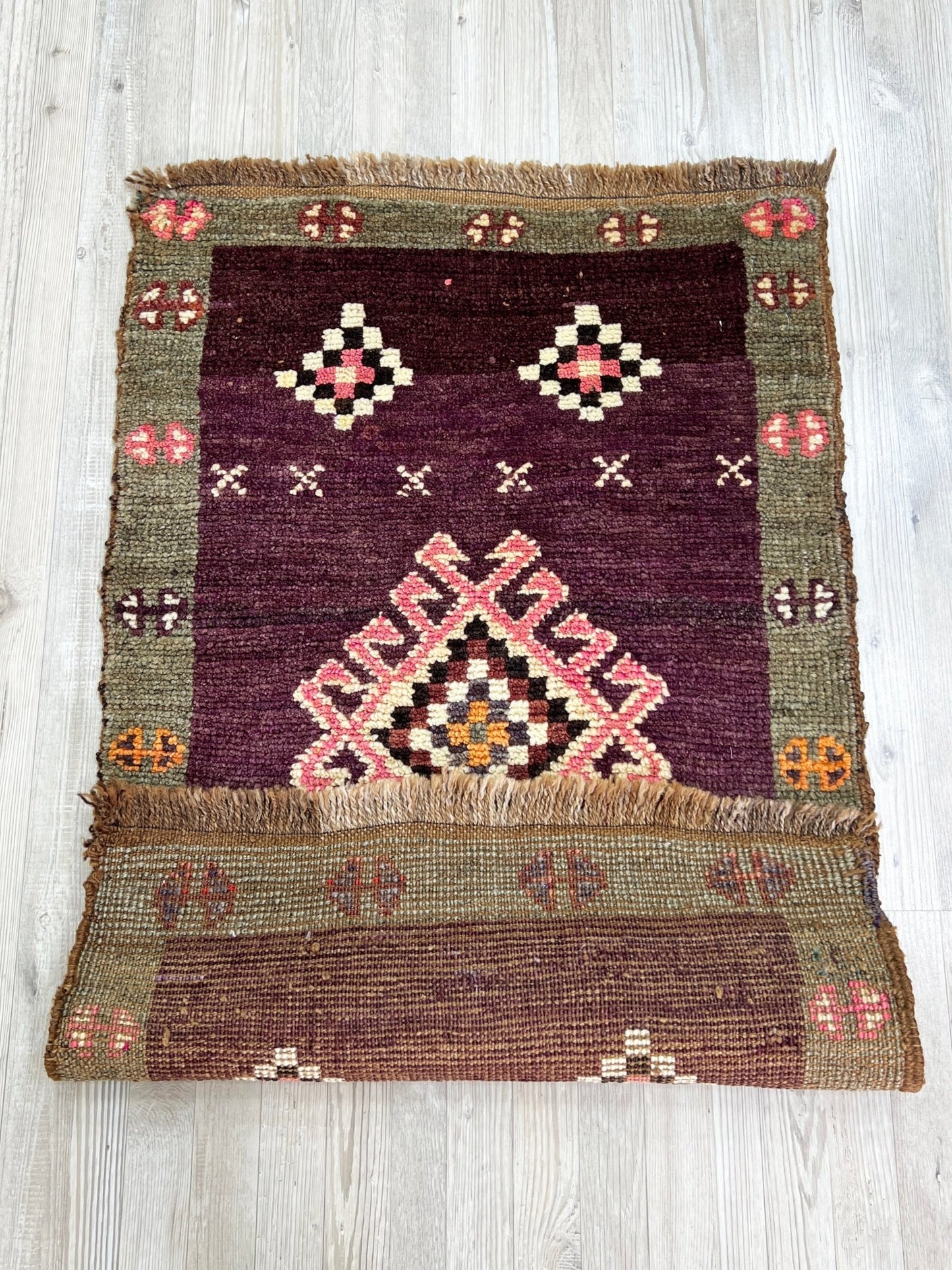 wool vintage rug for bathroom door mat turkish mini rug shop san francisco bay area palo alto berkeley buy vintage rug online