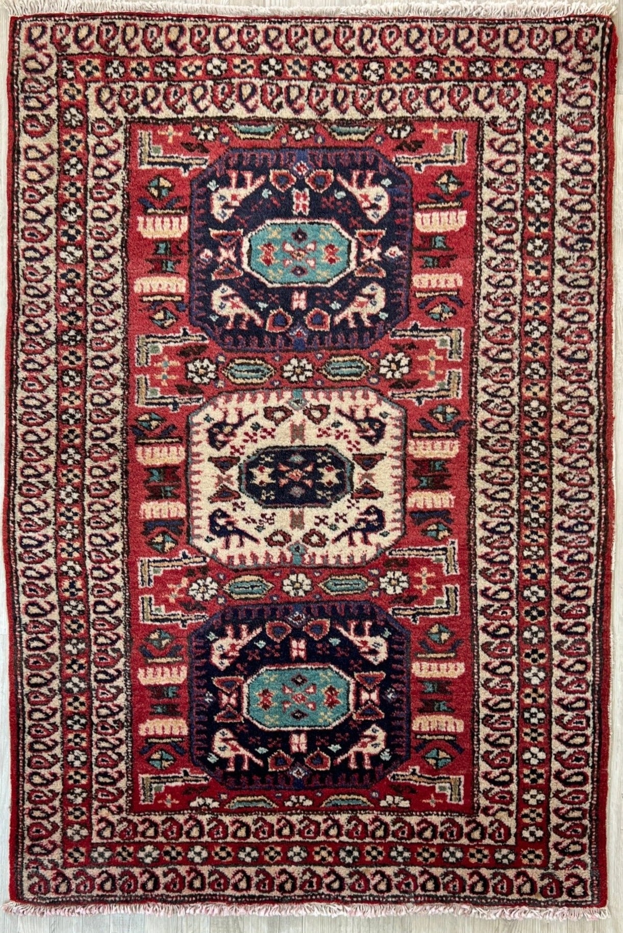 Turkish mini rug. Vintage rug shop san francisco bay area