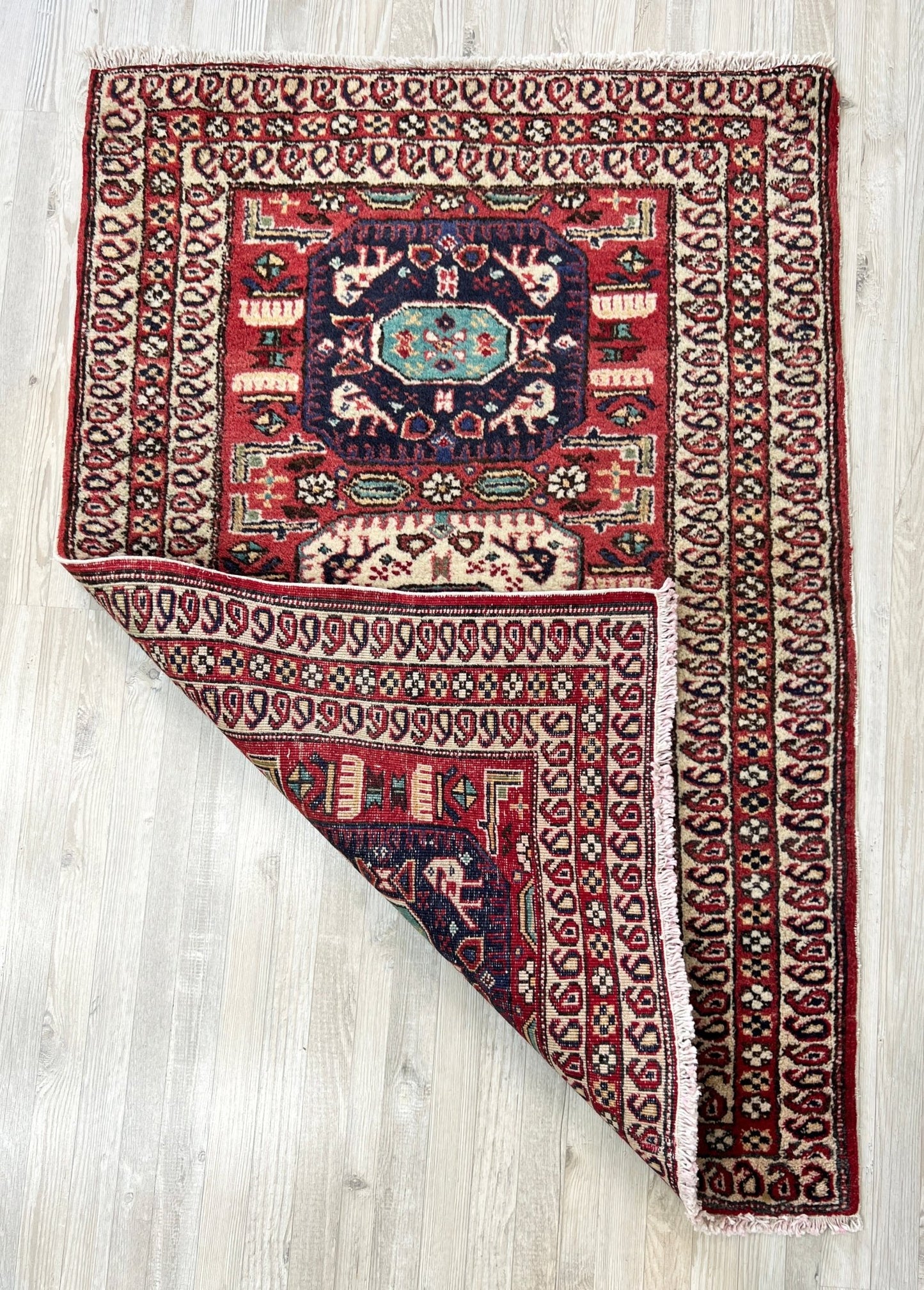 Turkish mini rug. Vintage rug shop san francisco bay area