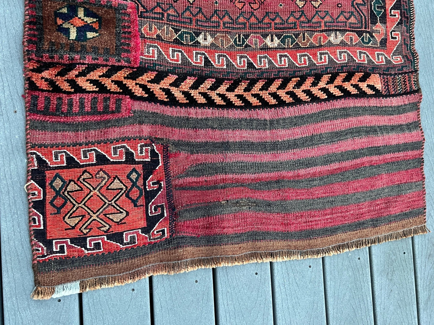 Persian rug Bakhtiari saddle bag runner. Oriental rug store san francisco bay area. Vintage rug shop palo alto berkeley.
