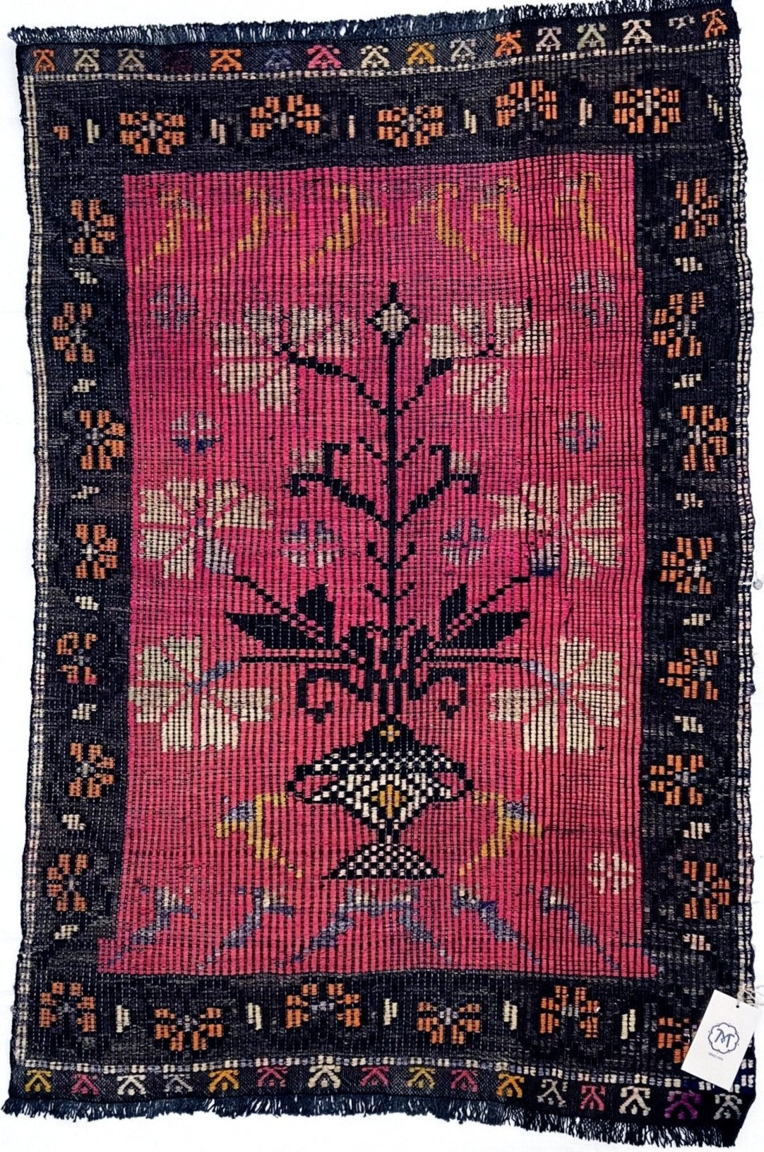 Handmade wool turkish mini rug bathmat doormat. Turkish rug shop san francisco bay area