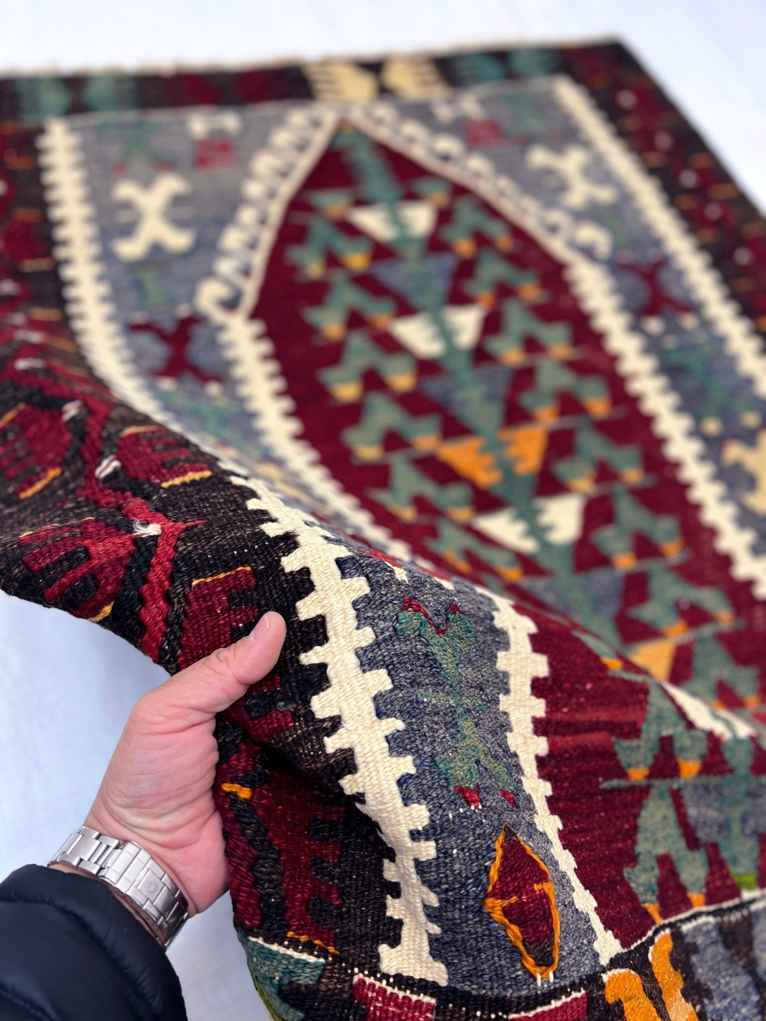 vintage rug small mini door mat bath mat turkish prayer rug kayseri rug shopping san francisco