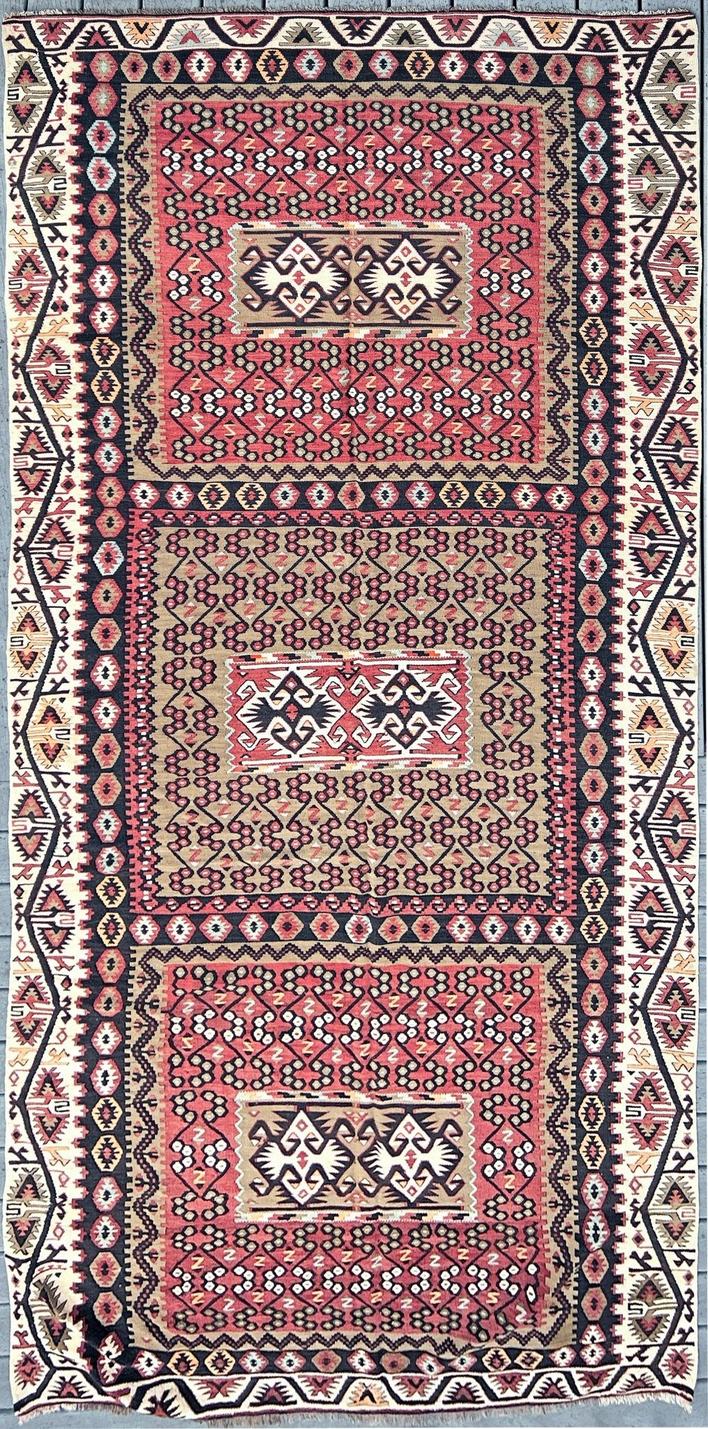 Kayseri antique wide runner vintage turkish kilim rug shop san francisco bay area. Buy handmade wool Oriental rug online