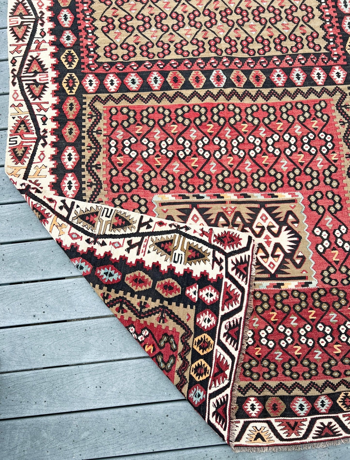 Kayseri antique wide runner vintage turkish kilim rug shop san francisco bay area. Buy handmade wool Oriental rug online