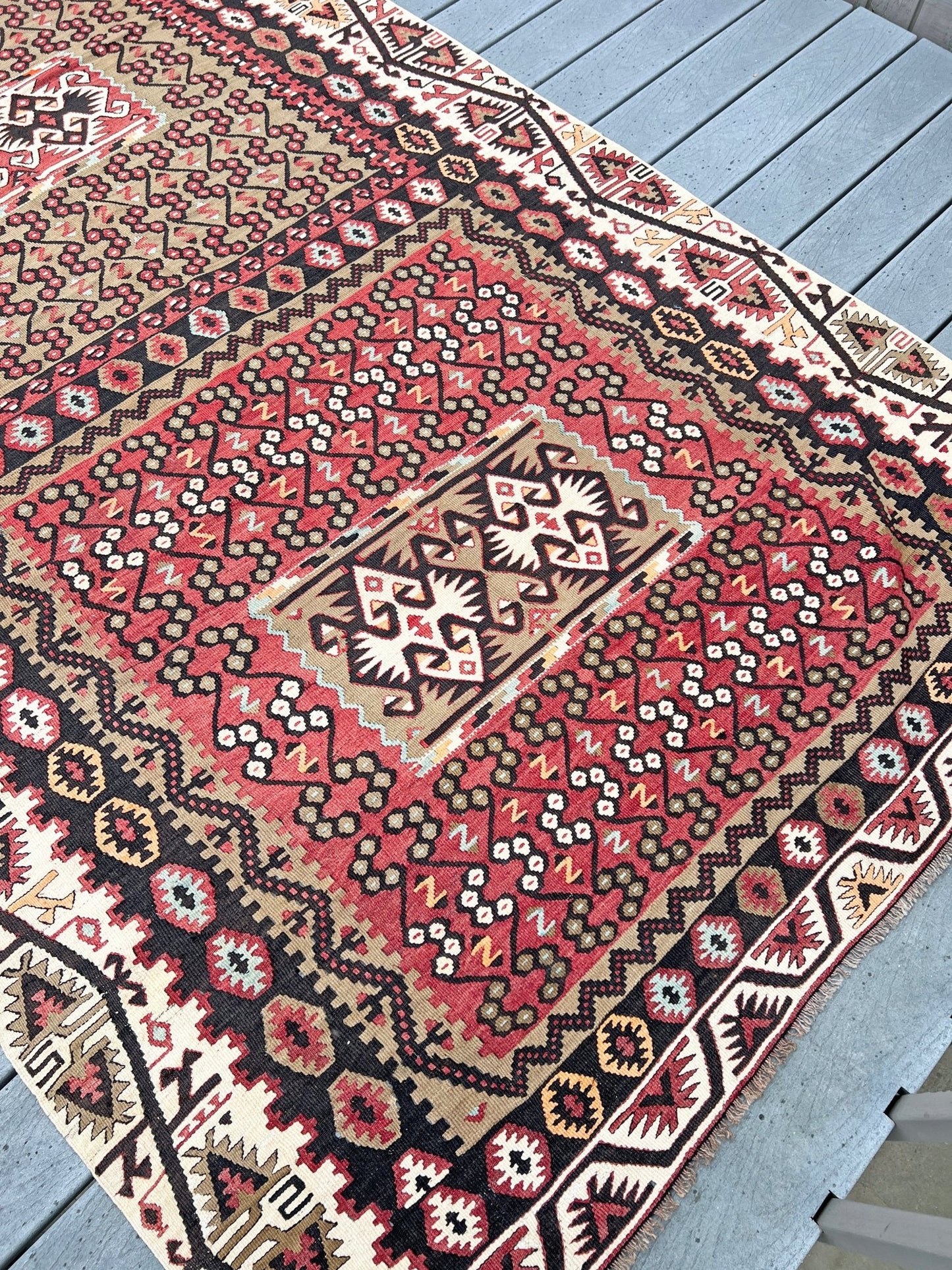 Kayseri antique wide runner vintage turkish kilim rug shop san francisco bay area. Buy handmade wool Oriental rug online