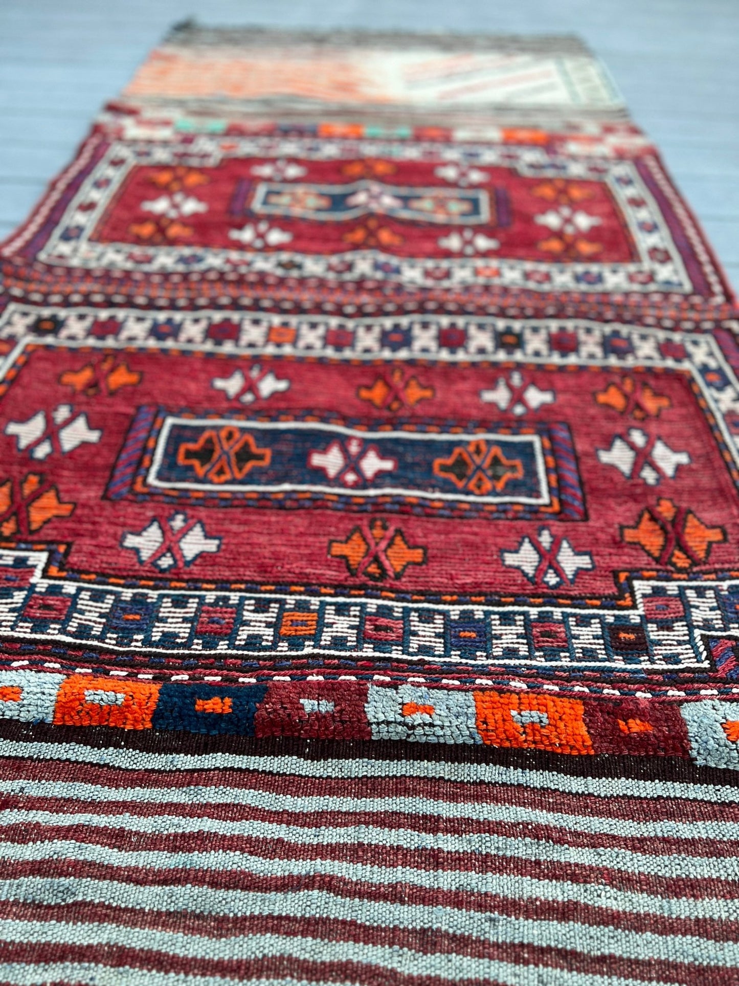 Bakhtiari saddle bag runner rug. Persian rug shop Oriental rug store San francisco Bya Area. Buy rugs online free shipping