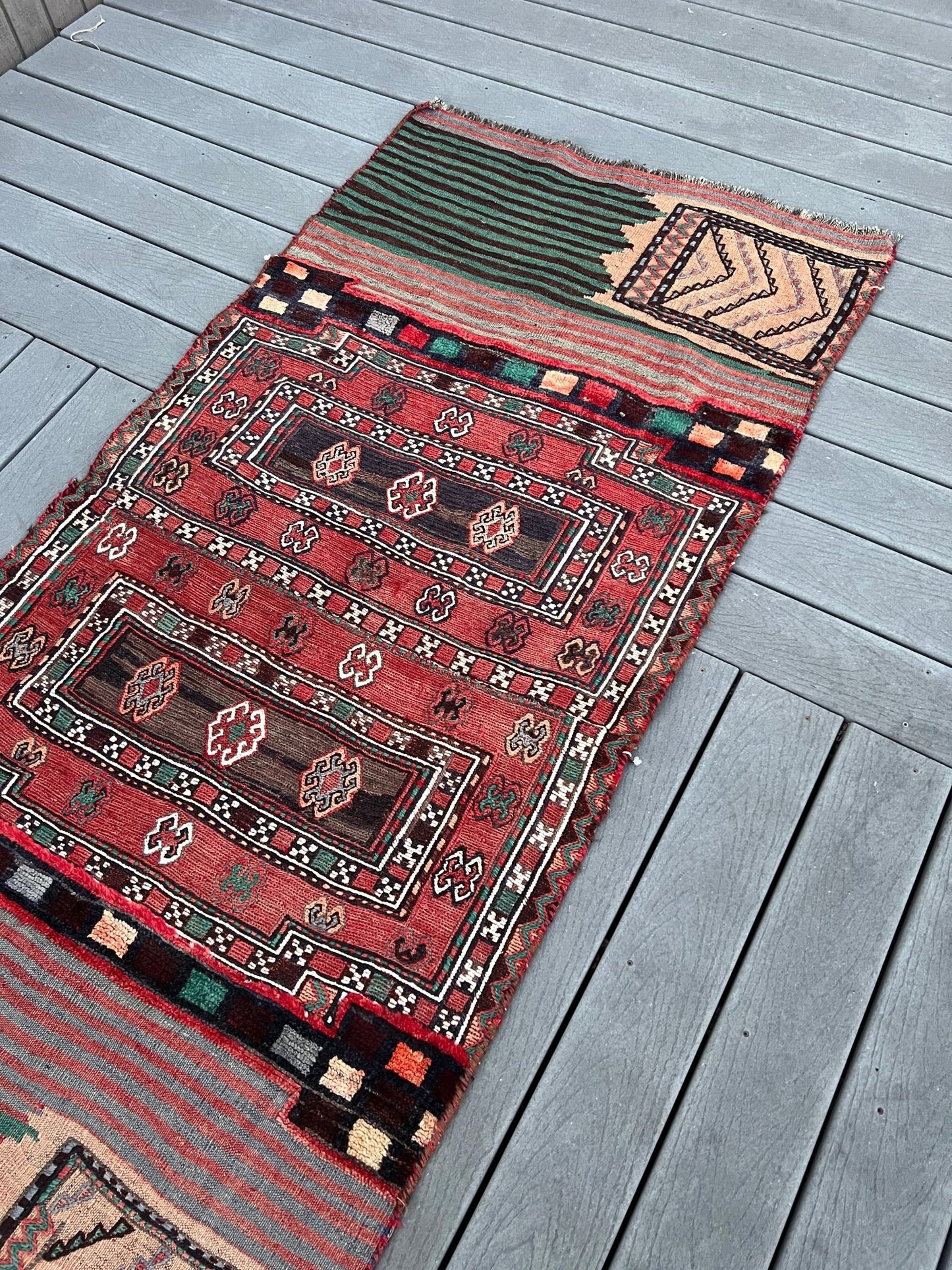 Bakhtiari saddle bag runner rug. Persian rug shop Oriental rug store San francisco Bya Area. Buy rugs online free shipping