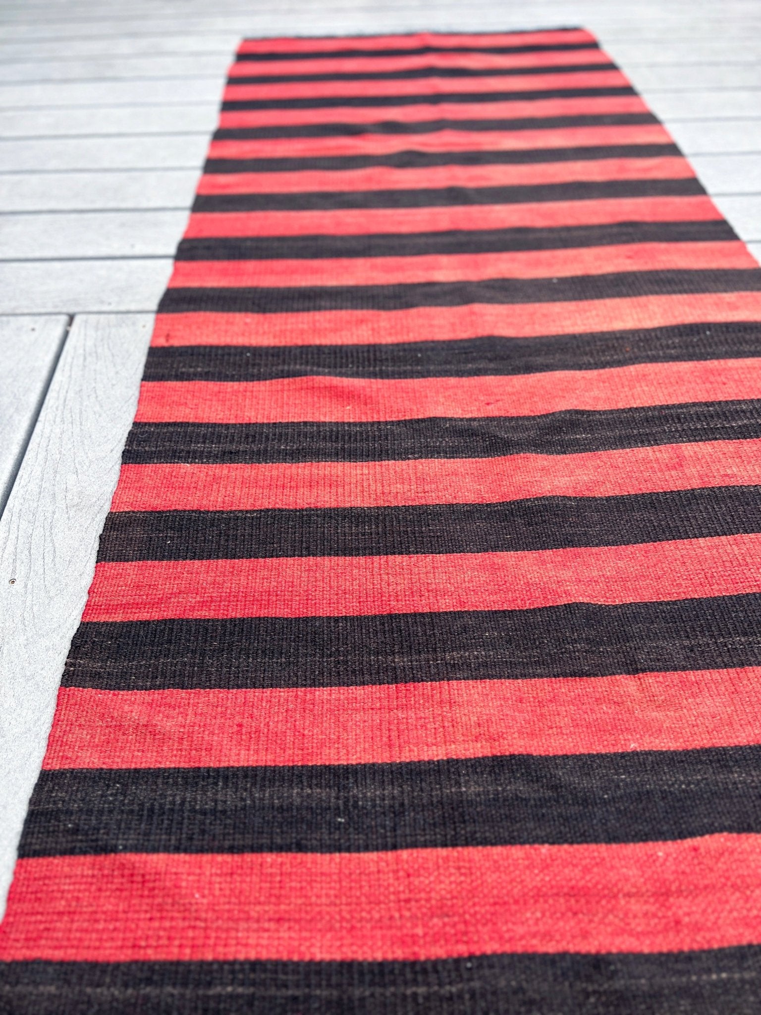 Navajo Striped handmade wool Vintage Turkish Kilim Runner Rug shop Berkeley, San francisco bay area. Oriental Rug store buy