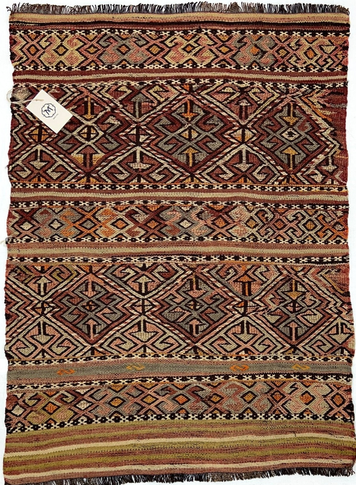 Handmade wool turkish mini rug. Handmade rug shop san francisco Bay area.